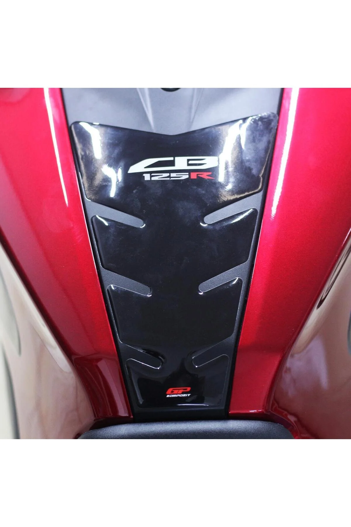 محافظ باک و برچسب مشکی GP کامپوزیت HONDA CB125R 2018 2019 مجموعه تانک سازگار GP KOMPOZİT