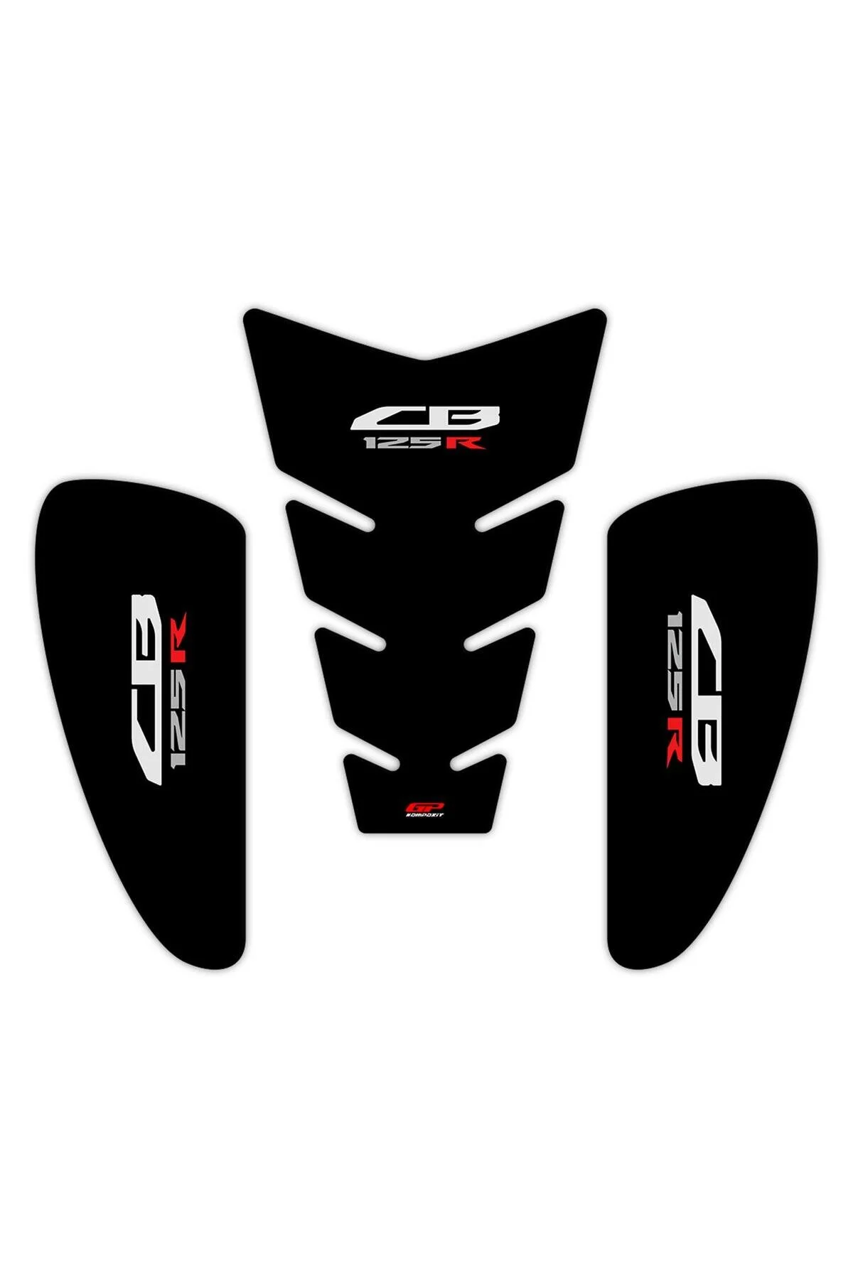 محافظ باک و برچسب مشکی GP کامپوزیت HONDA CB125R 2018 2019 مجموعه تانک سازگار GP KOMPOZİT