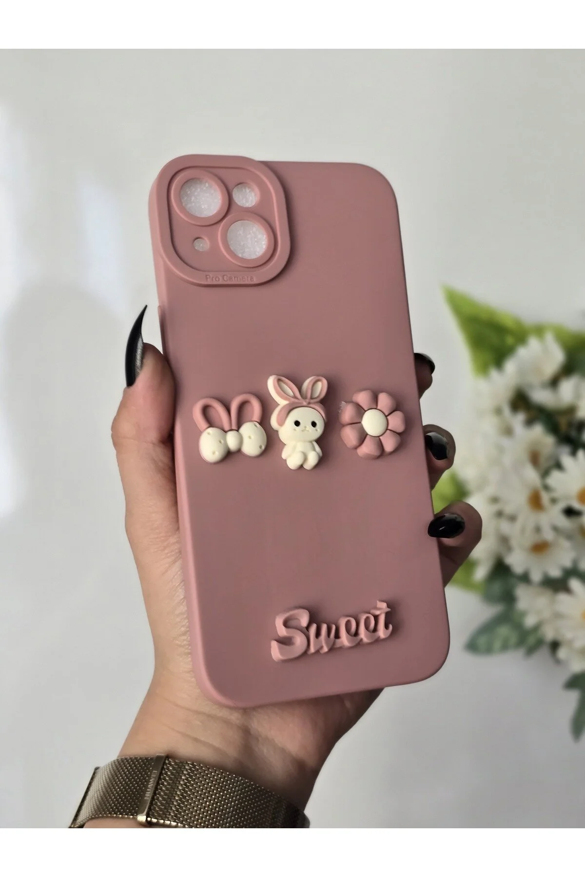 کاور و قاب سیلیکونی رنگارنگ با خرس عروسکی اسباب بازی سه بعدی برای IPHONE 15 Magic Ring