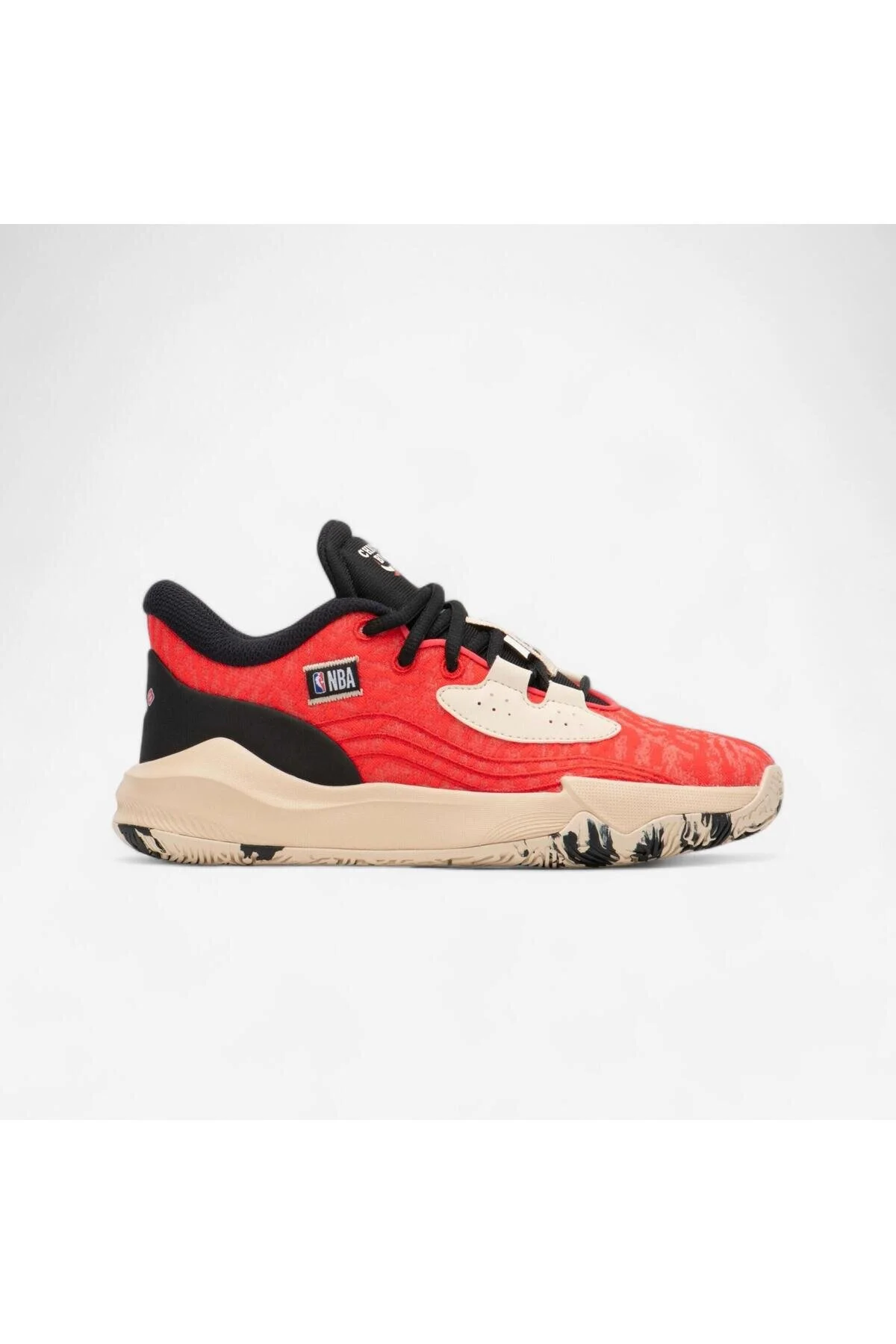 کفش دخترانه پسرانه یونیسکس ورزشی قرمز ان Nba Chicago Bulls Fast 900 Low 1 بسکتبال دکتلون Decathlon