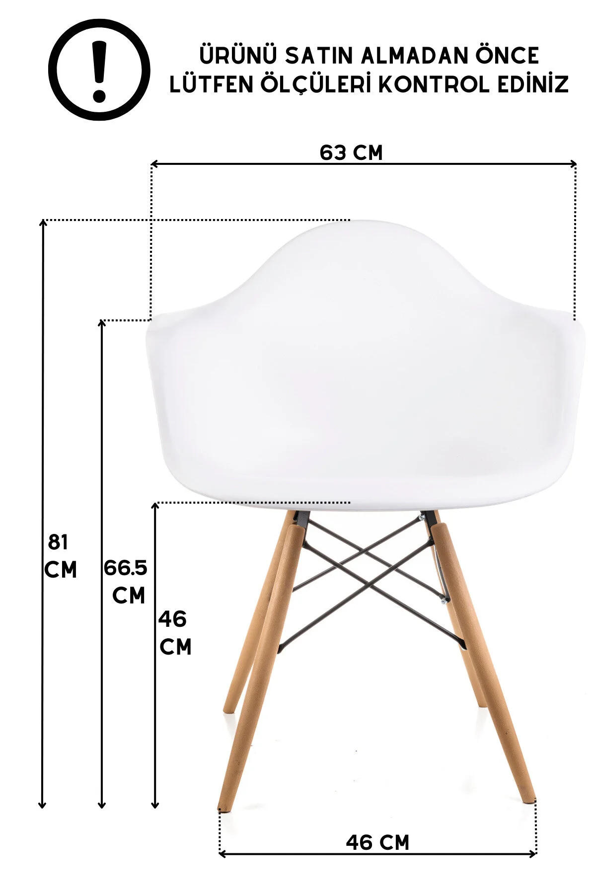 صندلی آشپزخانه لیزا سفید EAMES بالکن کافه Dorcia Home