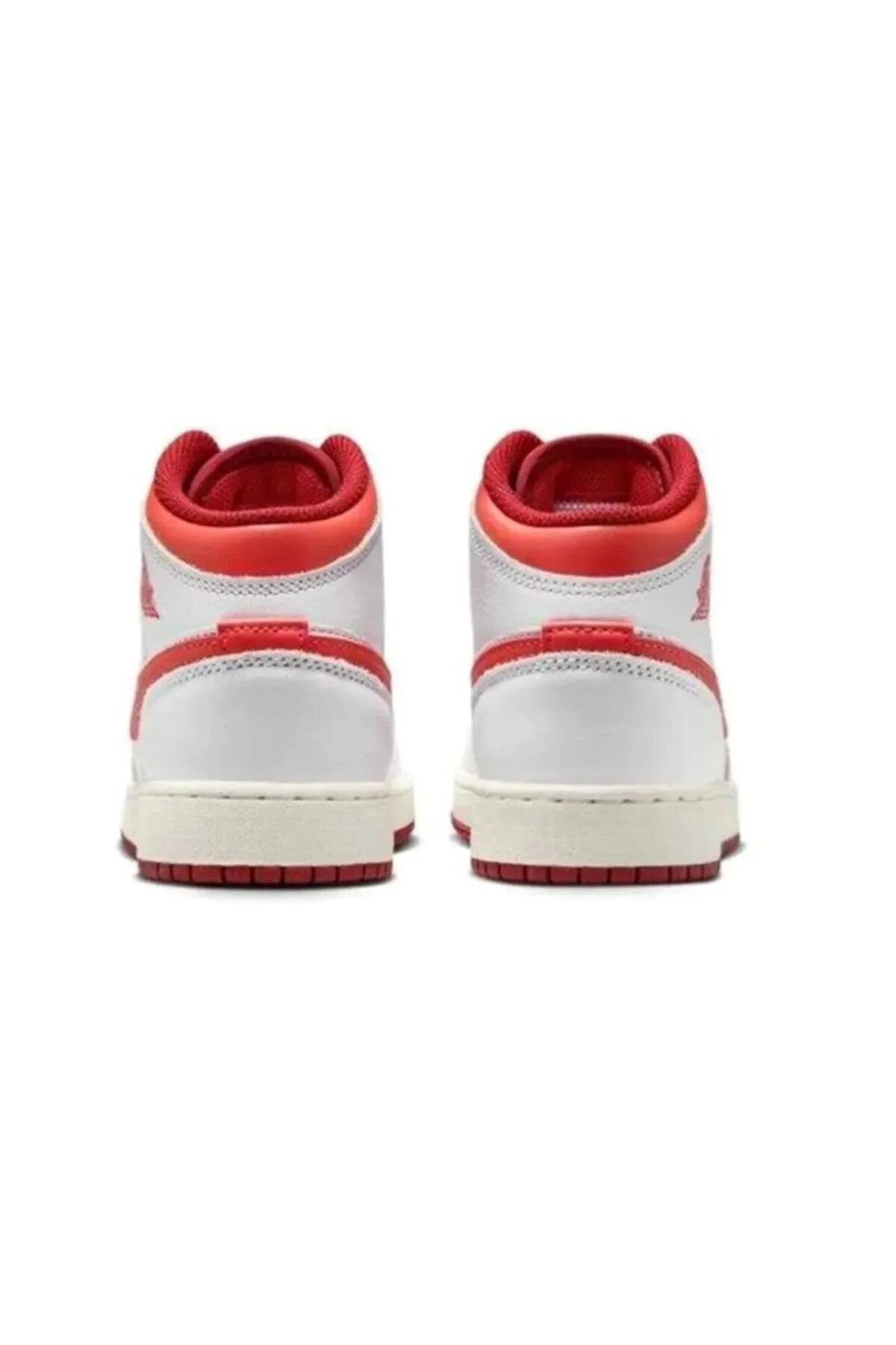 کفش زنانه Air 1 Mid ورزشی واقعی چرمی خاکستری قرمز نایک Nike