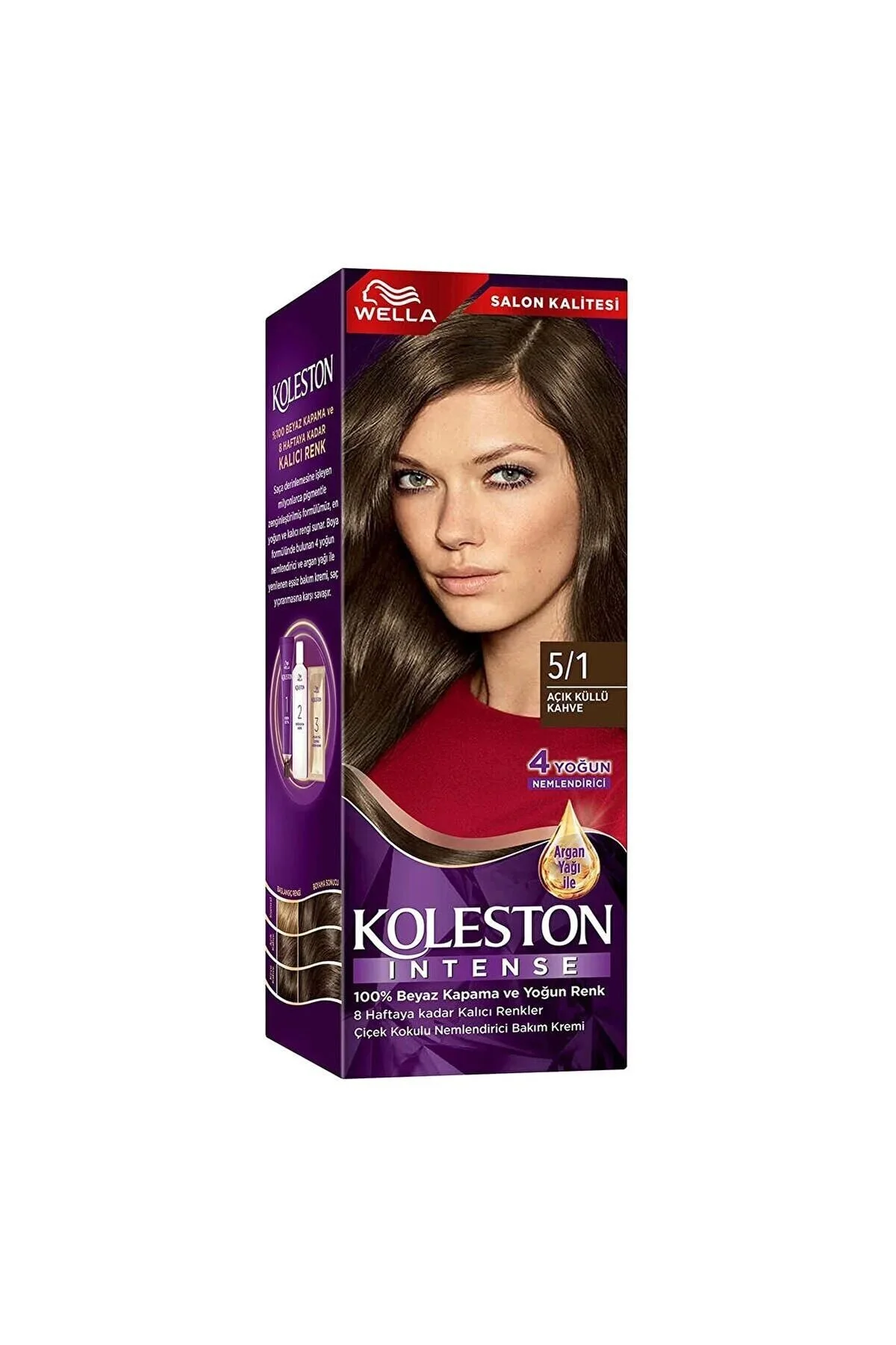 رنگ موی Koleston Intense 5/1 قهوه‌ای اکسترا کُشلی با کیفیت سالنی ولا Wella