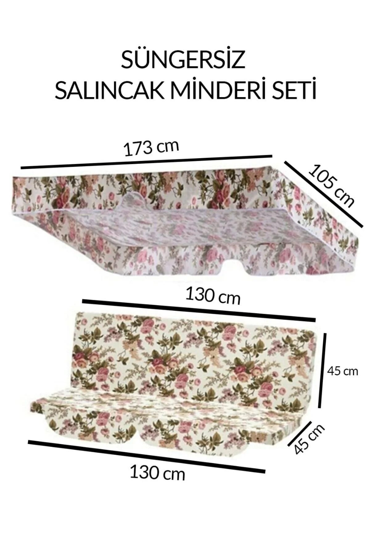 کوسن باغی CUSHION SONGIZ SWING مجموعه ای از پارچه نوسان چادر برای 2 پروون بریتانیا بدون اسپونز Genel Markalar