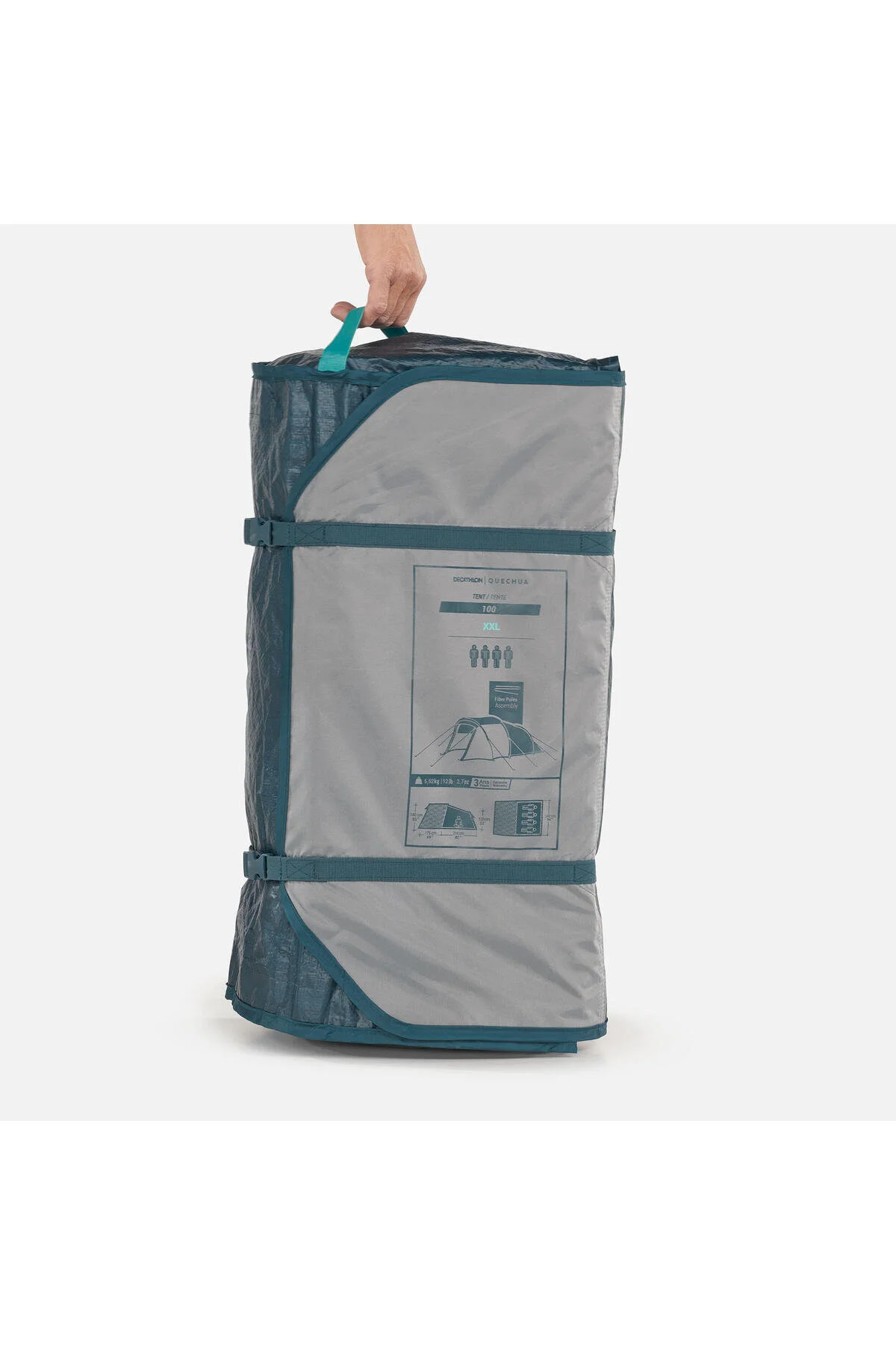 چادر کمپینگ کچوا 4 نفر سایز XXL MH100 Decathlon
