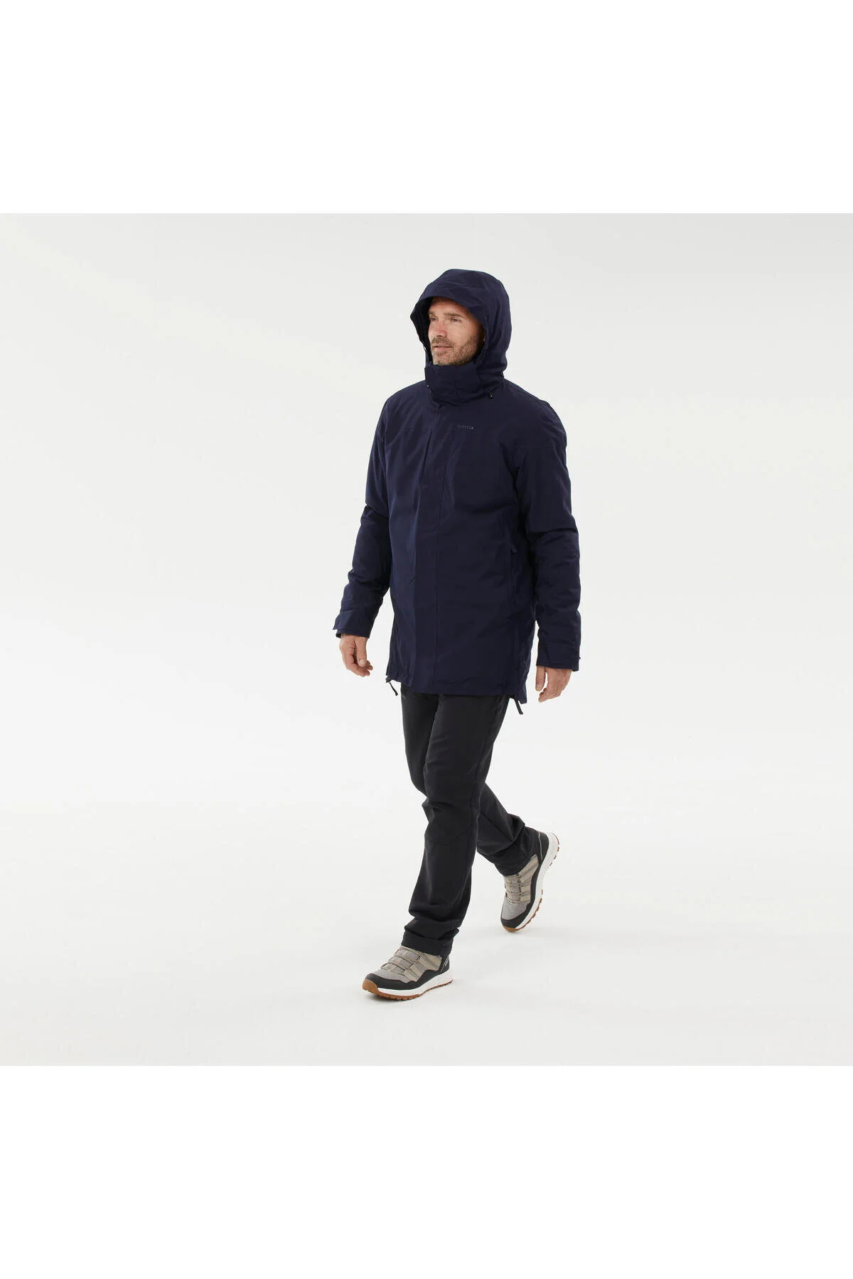 کت برفی مردانه کچوا در فضای باز ضد آب ​​زمستانی آبی NH500 10 درجه سانتی گراد Decathlon