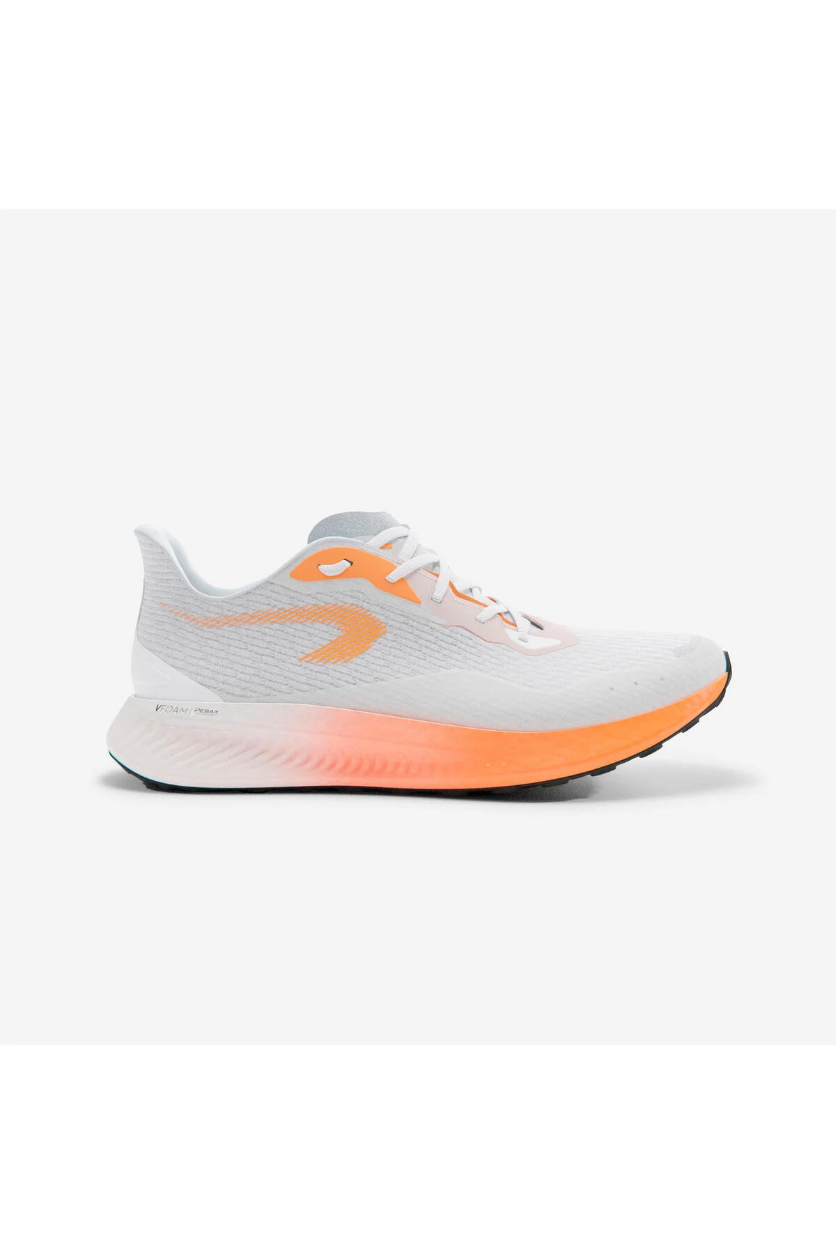 کفش مردانه رانینگ سفید نارنجی Kiprun 3 دکتلون Decathlon
