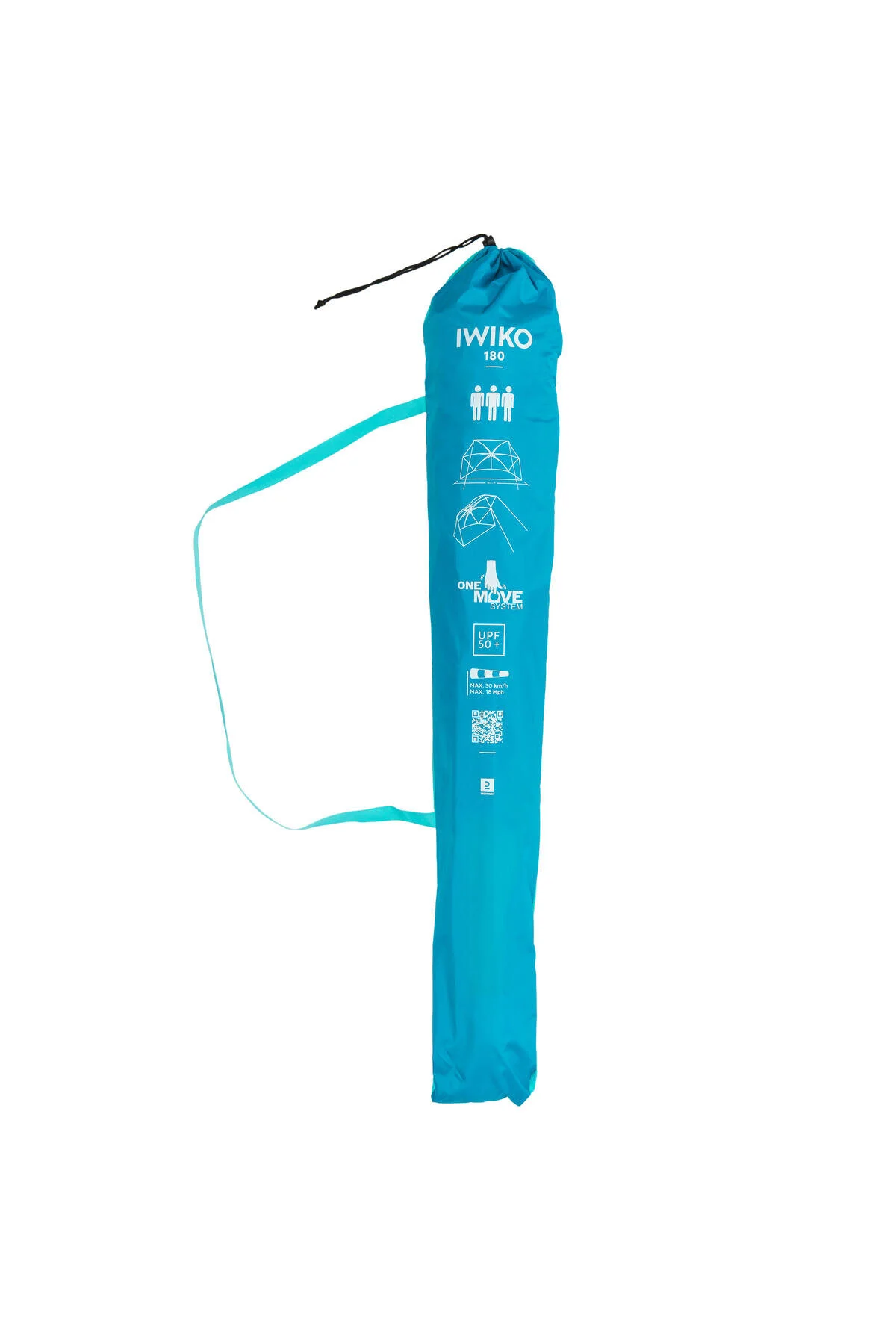 چتر آبی مردانه و زنانه ساحل سایه 3 نفر زرد 180 دکتلون Decathlon