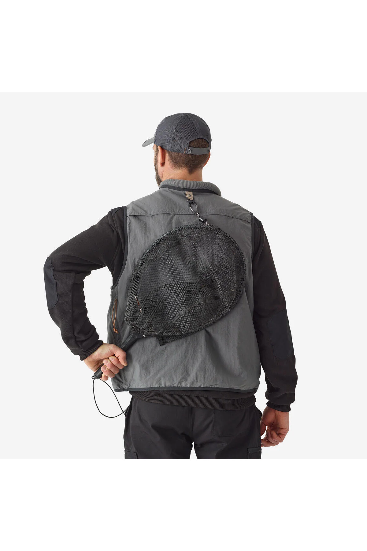 جلیقه ماهیگیری کپرلان خاکستری FV 500 دکتلون Decathlon