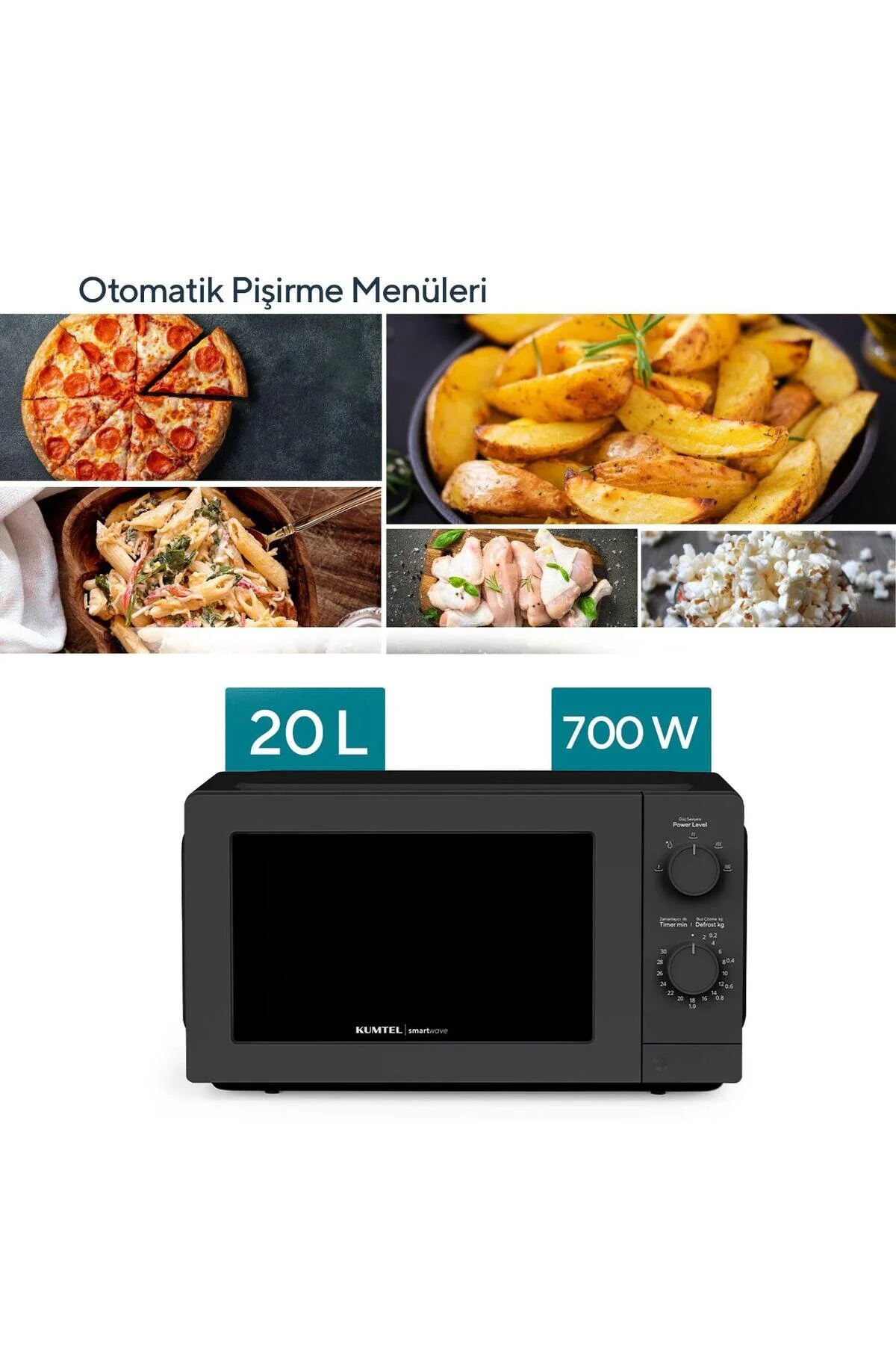 مایکروویو مایکروفر اینورتر HMIN 05 700W مشکی KUMTEL