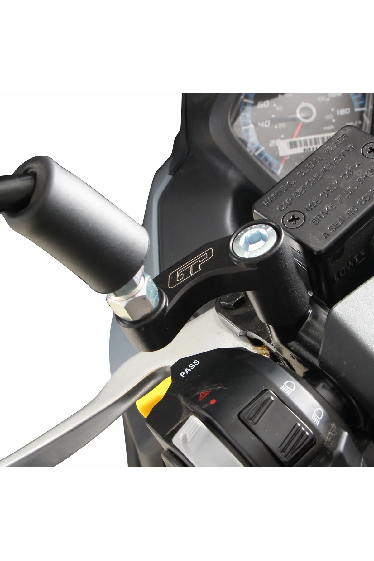 محصولات ضروری موتورسیکلت GP COMPOSITE SYM JOYMAX Z PLUS 250 2023 2024 گسترش آینه سازگار سیاه GP KOMPOZİT