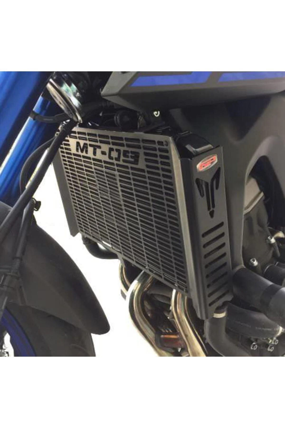 محصولات ضروری موتورسیکلت YAMAHA MT 09 2013 2016 محافظت از رادیاتور شده توسط سیاه GP KOMPOZİT
