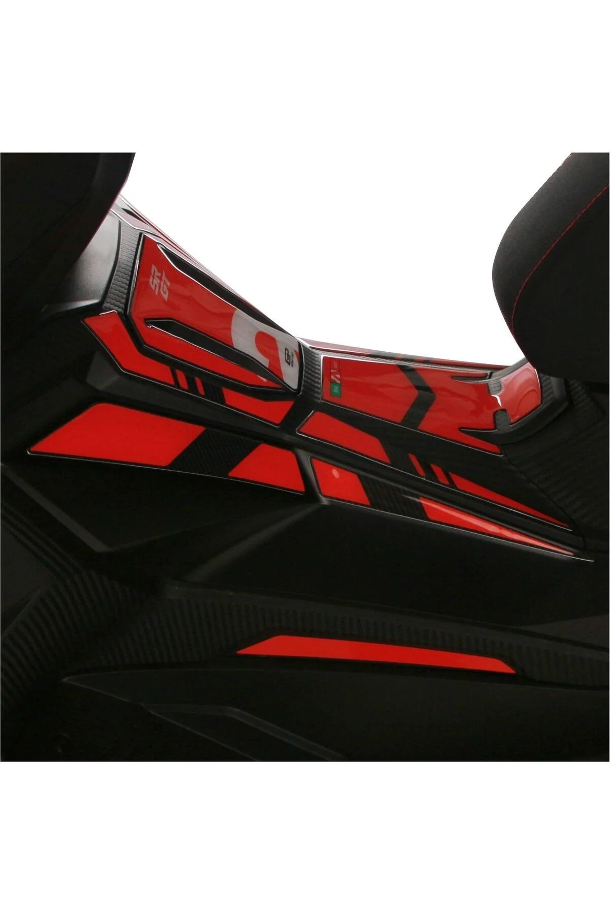 محافظ باک و برچسب GP COMPOSITE APRILIA SR GT 125 200 2022 2023 PAD TANK سازگار قرمز GP KOMPOZİT