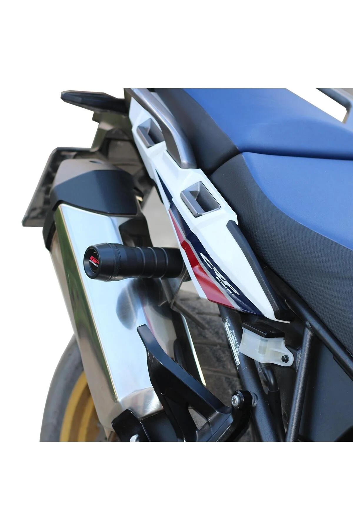 ضربه گیر موتورسیکلت GP کامپوزیت هوندا آفریقا TWIN CRF1000L 2016 2019 محافظت از اگزوز سازگار منتظر سیاه است GP KOMPOZİT