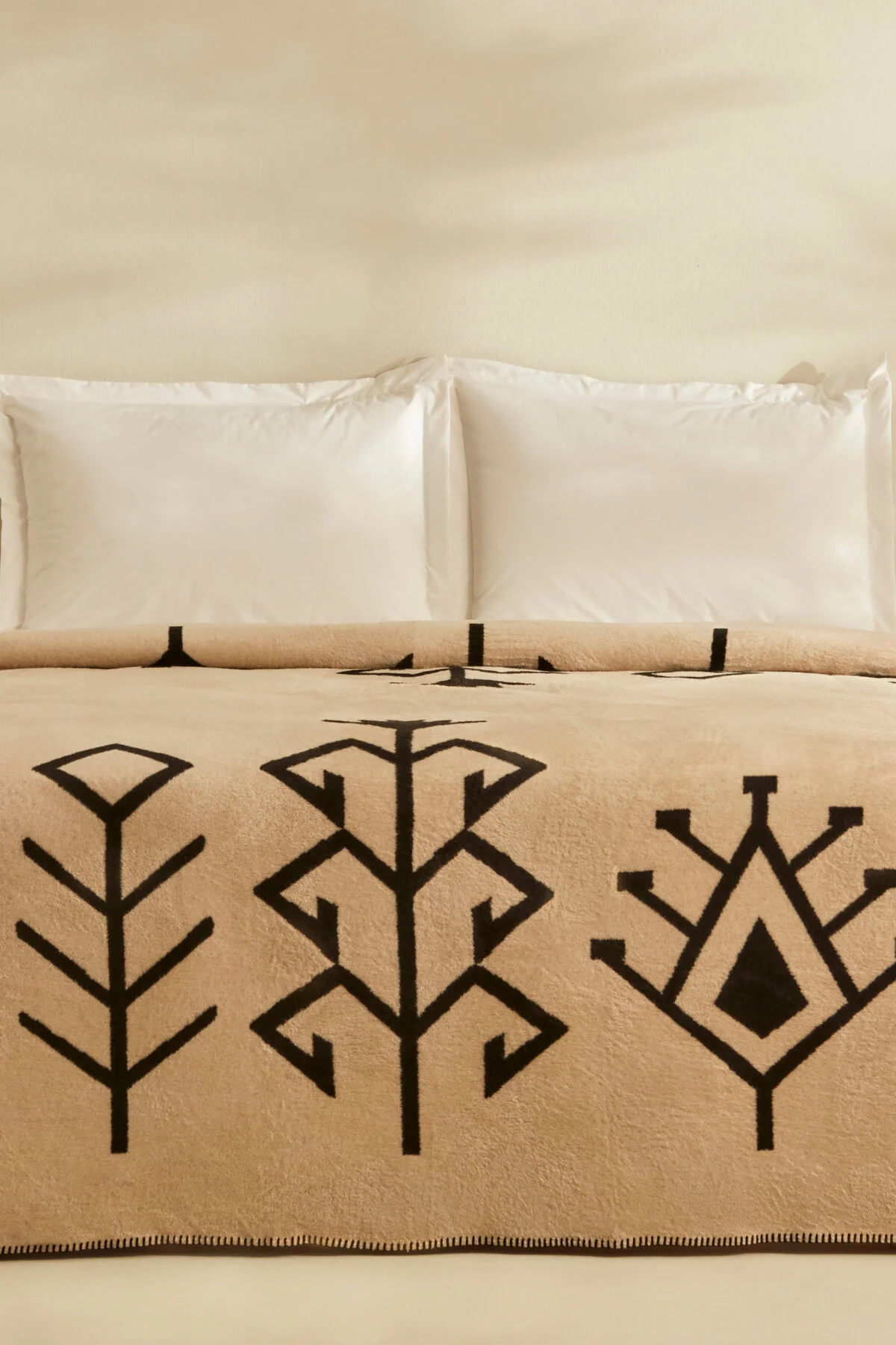 پتوی یک نفره پتو پنبه ای تک سارا سفید کاراجا Karaca Home