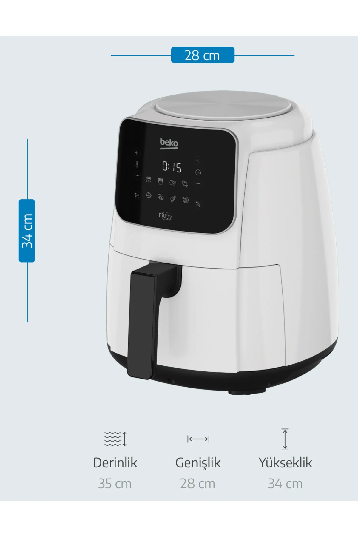 سرخ کن کم چرب FRA 5334 B FITFRY® اورجینال Beko