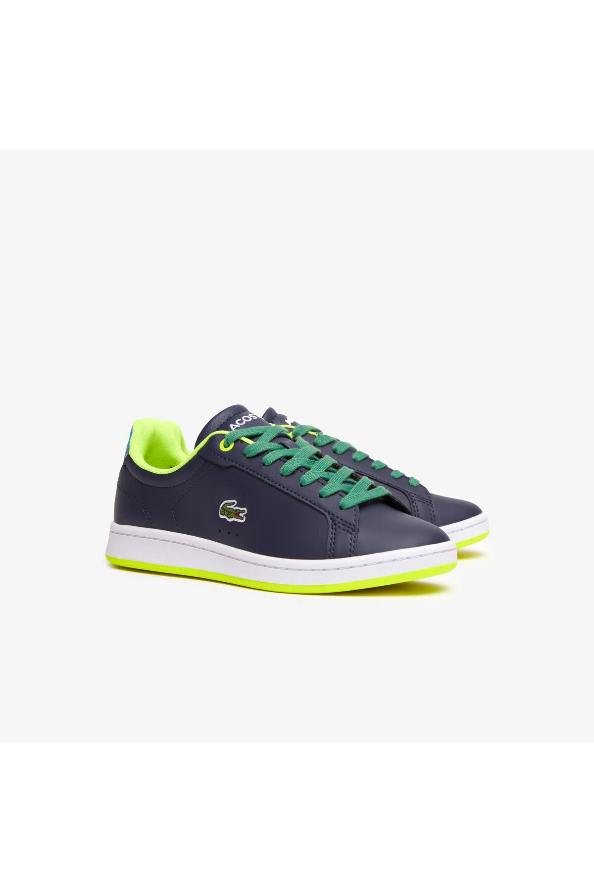 کفش دخترانه پسرانه یونیسکس ورزشی آبی بچه کارنابی لاکوست Lacoste