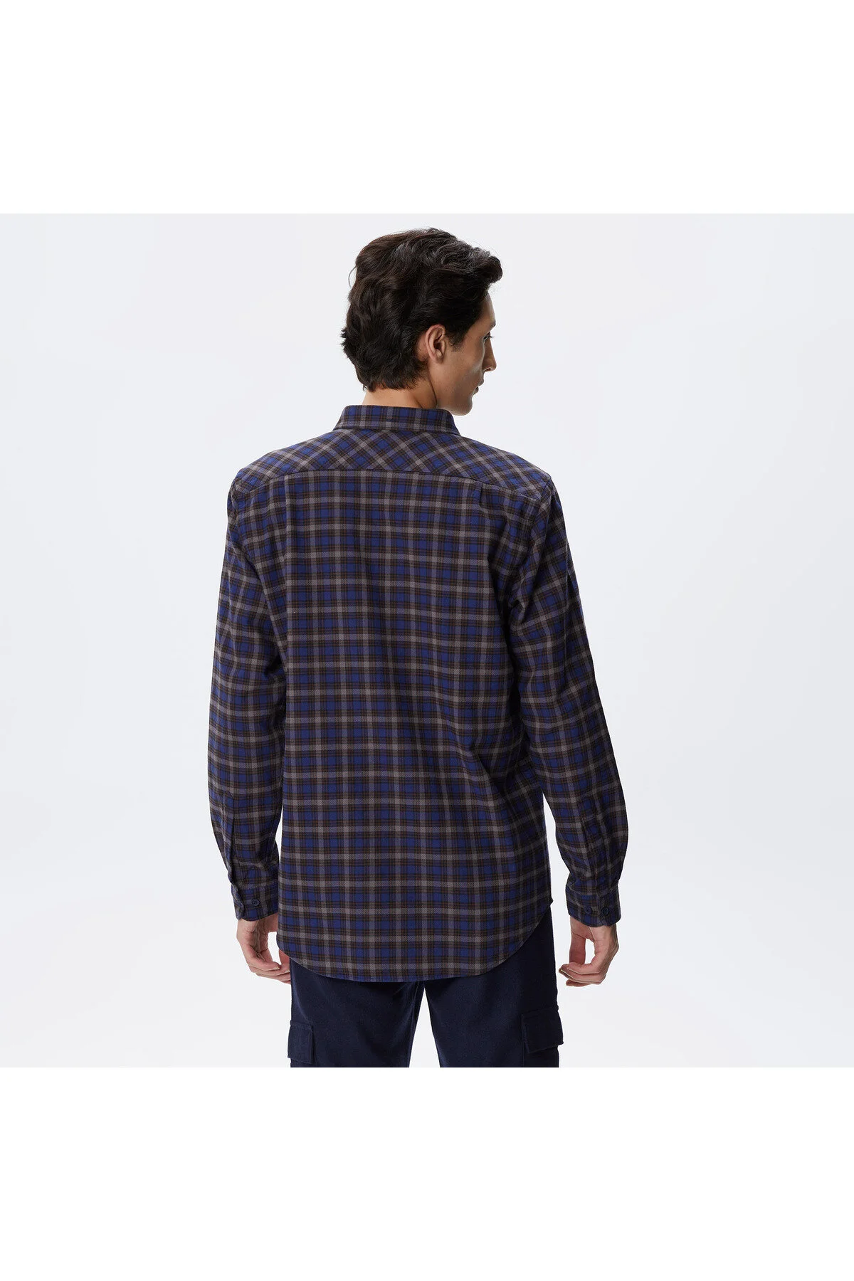 پیراهن / بلوز دکمه دار آبی مردانه پوشاننده یقه معمولی لاگوست Lacoste