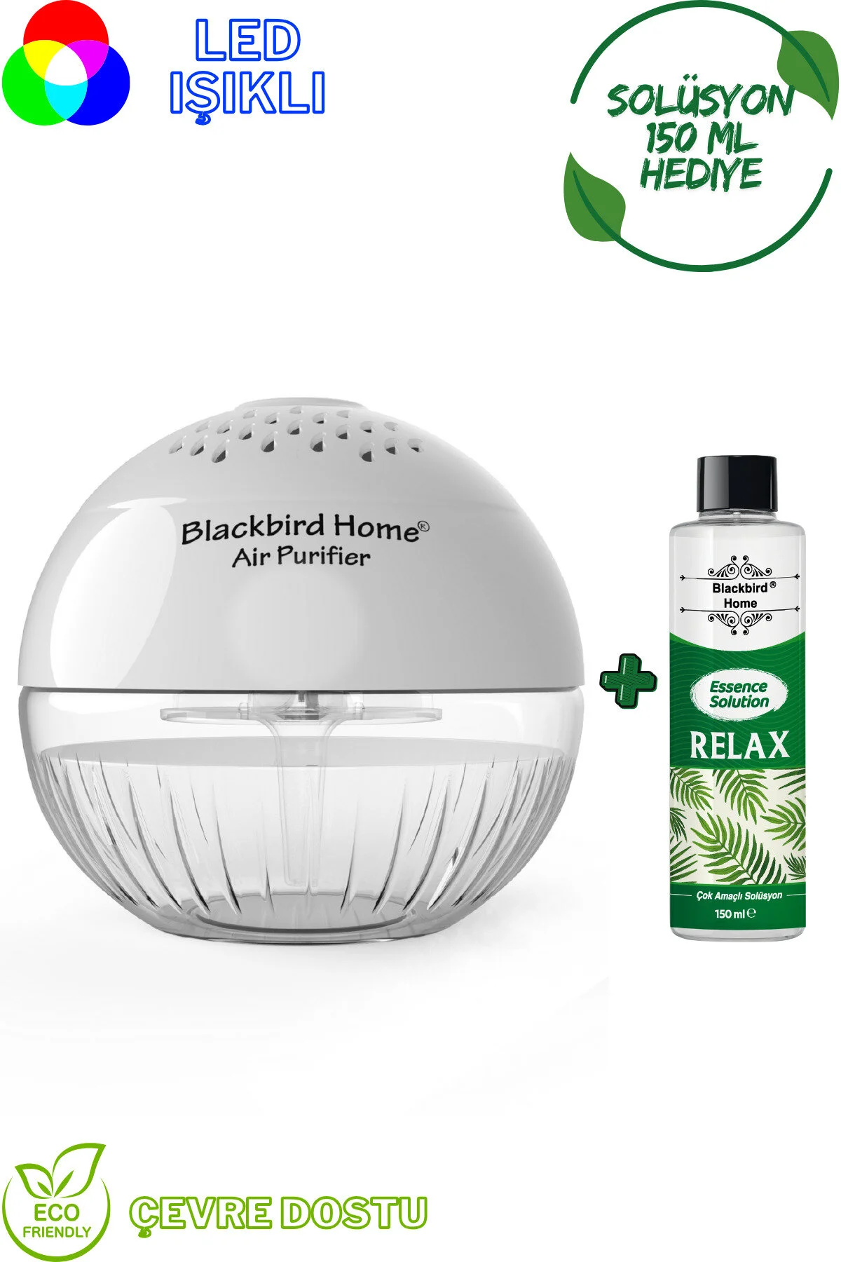 تصفیه کننده هوا محلول گلوب سفید روشن 150 میلی لیتری RELAX GLOBE اورجینال BlackBird Home