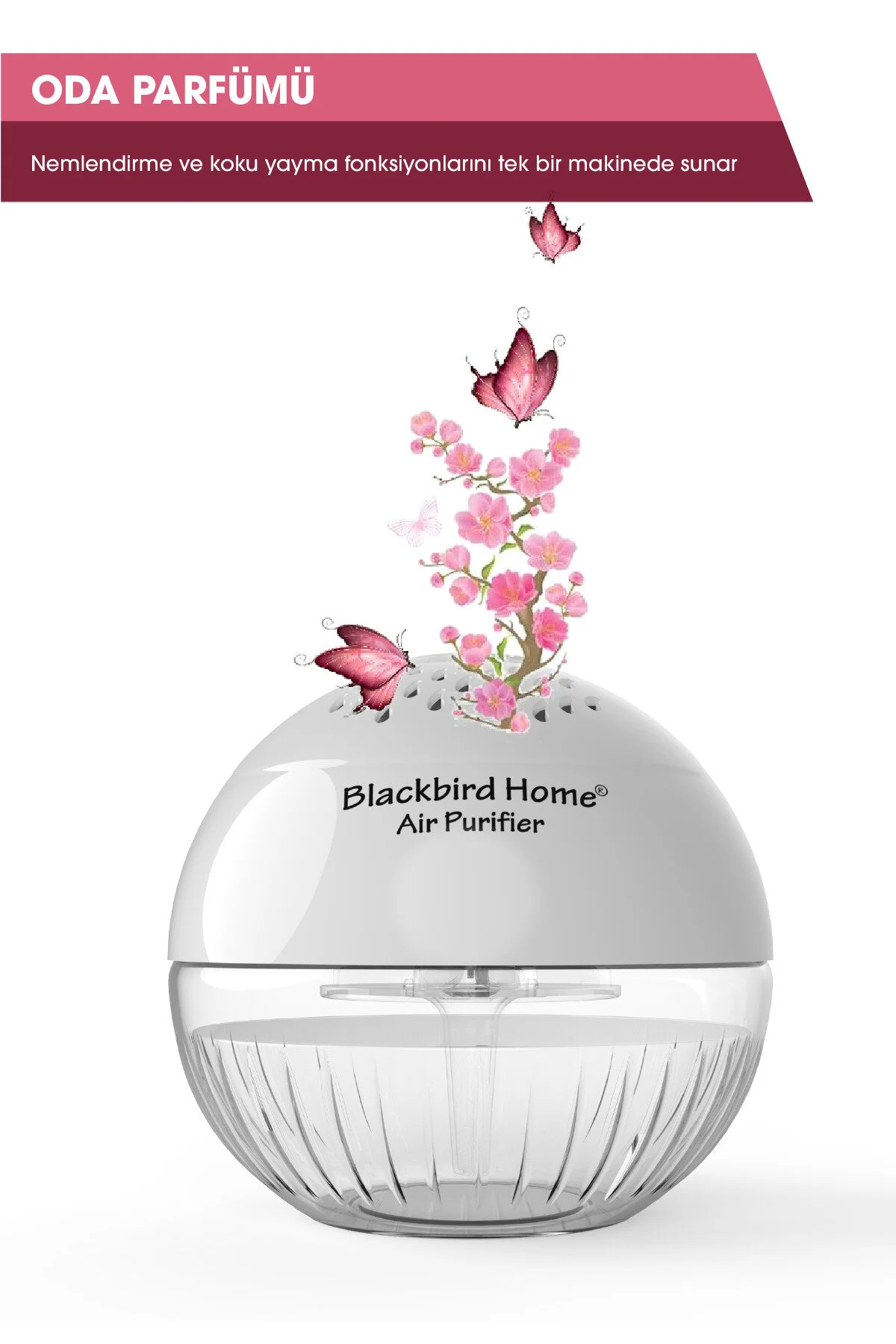 تصفیه کننده هوا محلول گلوب سفید روشن 150 میلی لیتری RELAX GLOBE اورجینال BlackBird Home