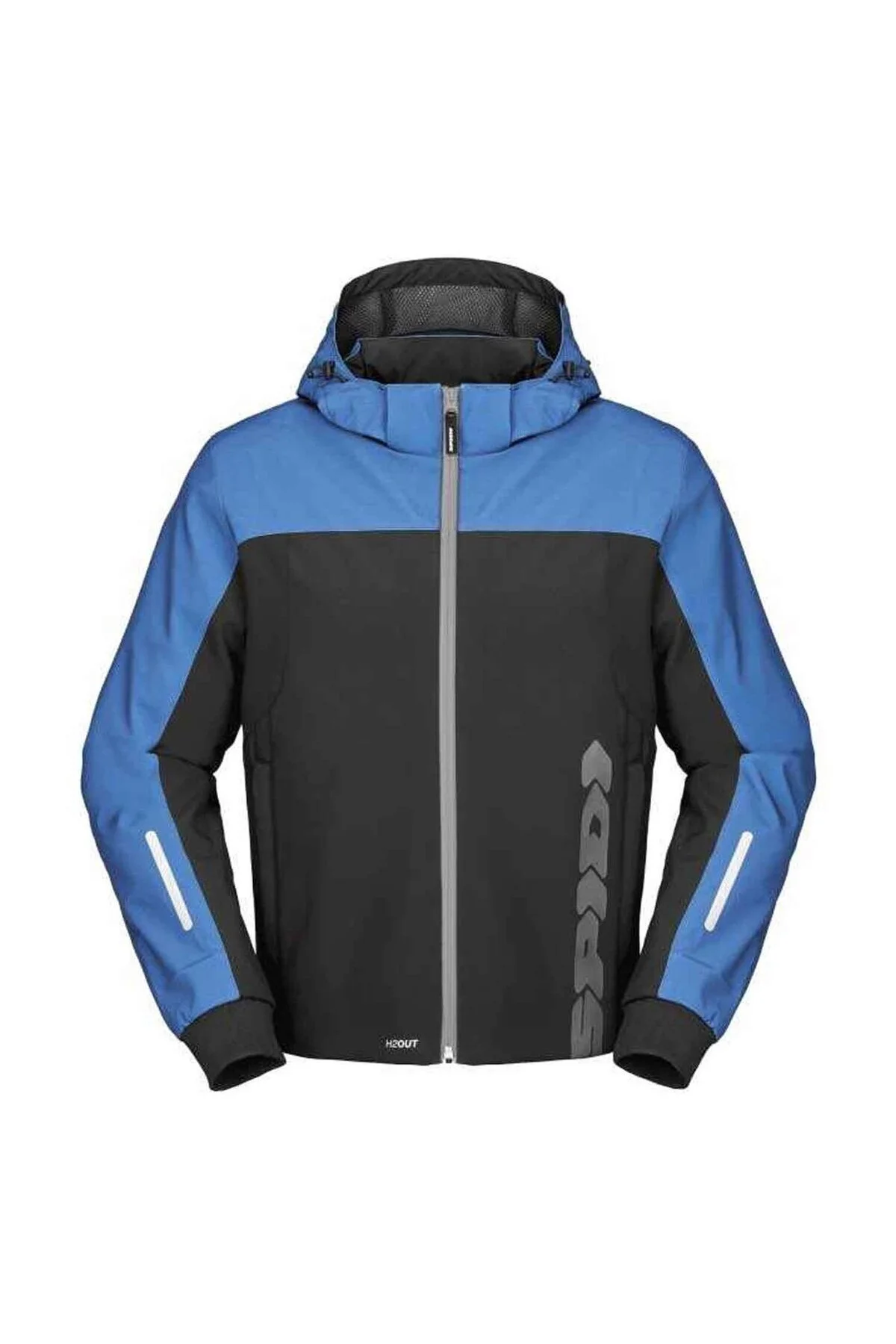 کاپشن موتورسوار مردانه ژاکت آبی HOODIE H2OUT II نقره Spidi