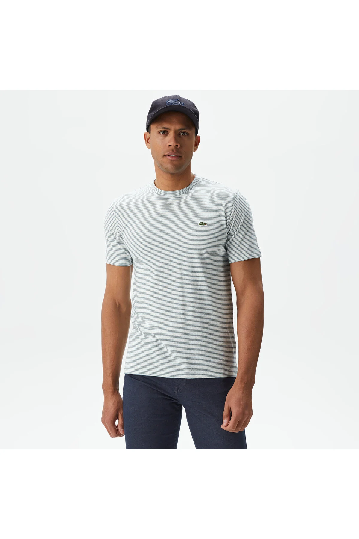 تی شرت سبز مردانه گردنبند مناسب لاگوست Lacoste