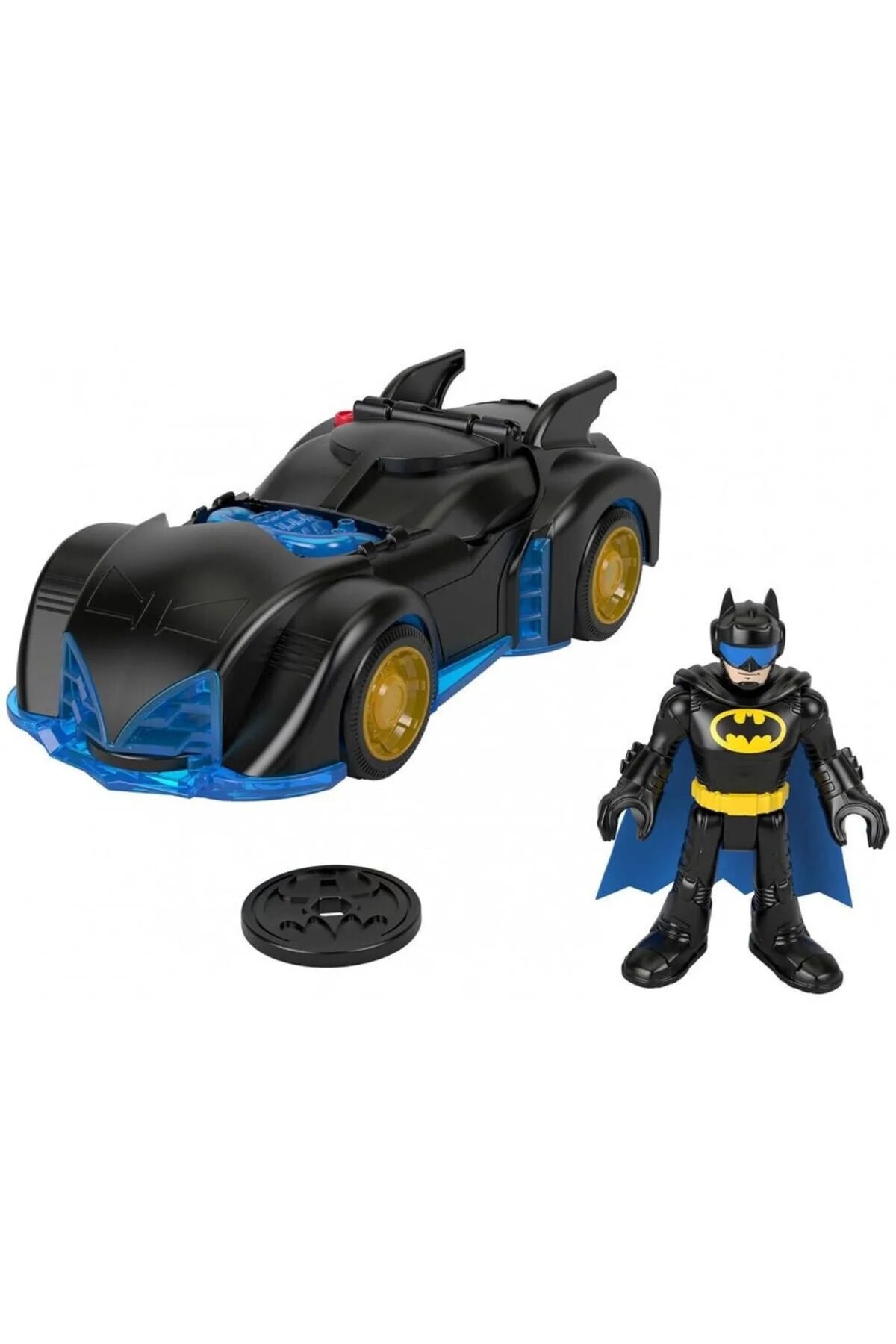 اسباب بازی های فیگور شخصیت DC SUPER FRIENDS ابزارهای ویژه لرزش و چرخش BATMOBILE HRP08 ایمجینکس Imaginext
