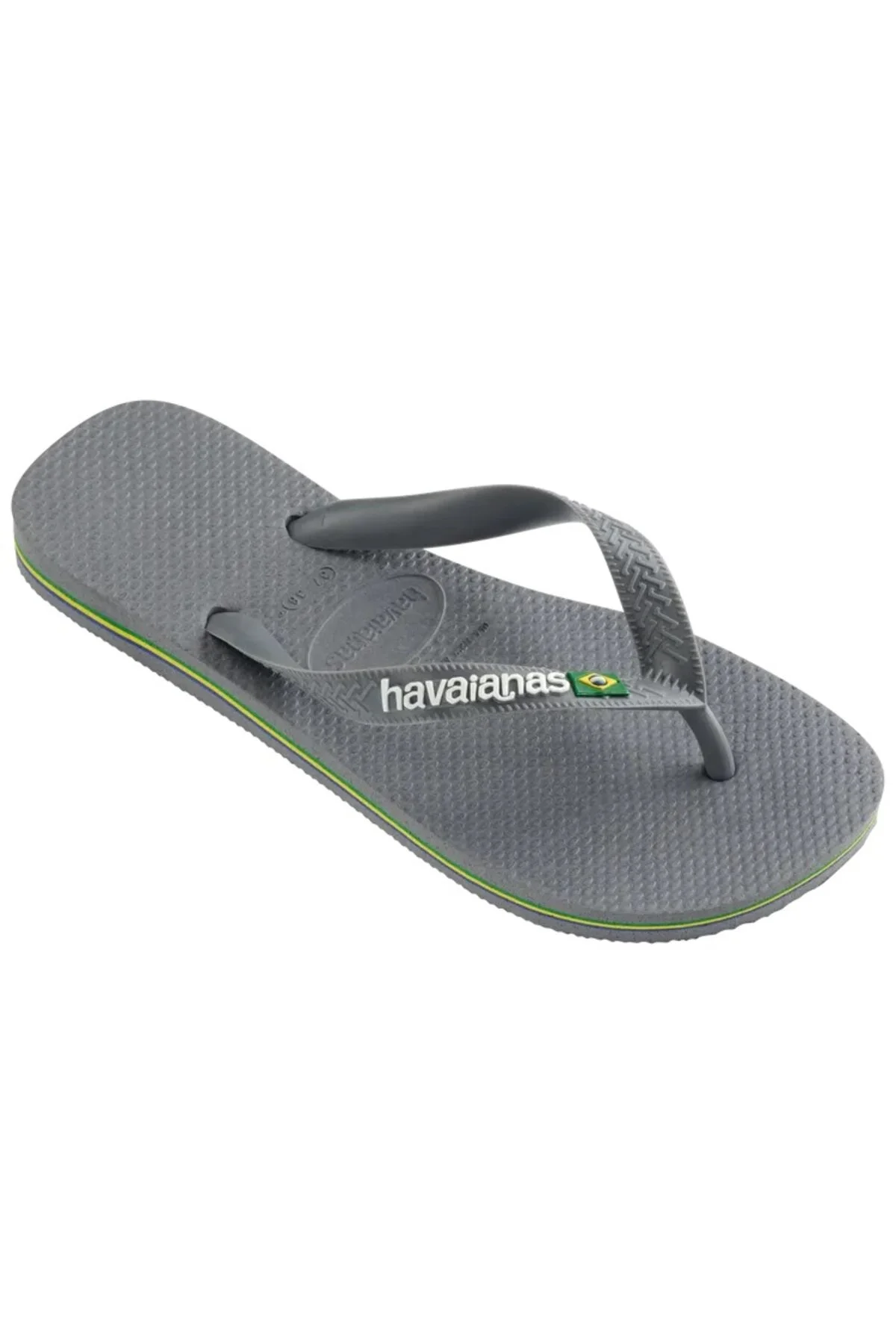 دمپایی خاکستری زنانه کفش فلیپ آرم BRASIL FLOPS هاوایاناس Havaianas