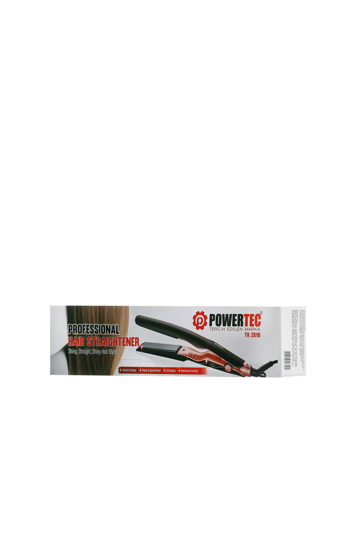 اتو مو سیاه برقی Tr 2810 صاف کننده موهای سرامیکی پاورتچ  Powertec
