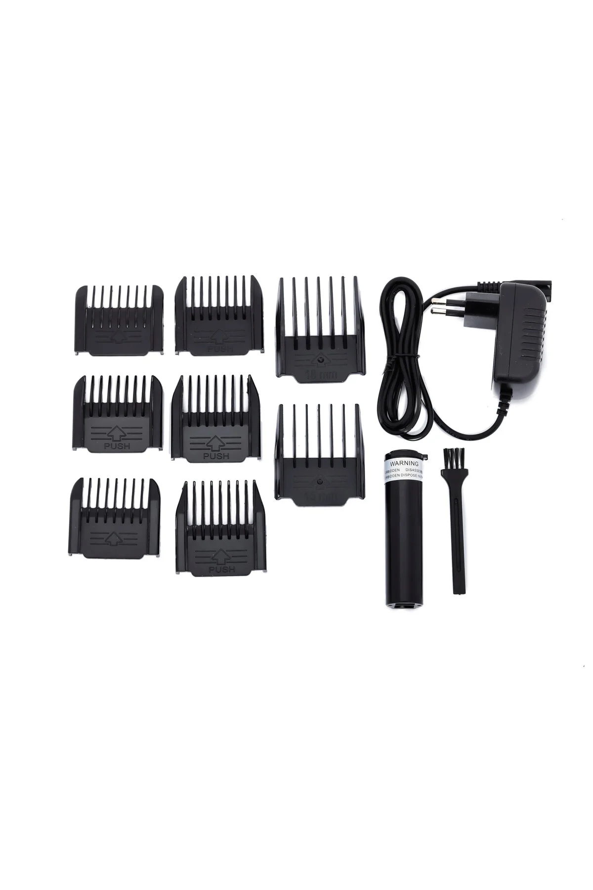 ماشین اصلاح سیاه برقی Tr 800 شارژ حرفه ای دو باتری ریش پاورتچ  Powertec