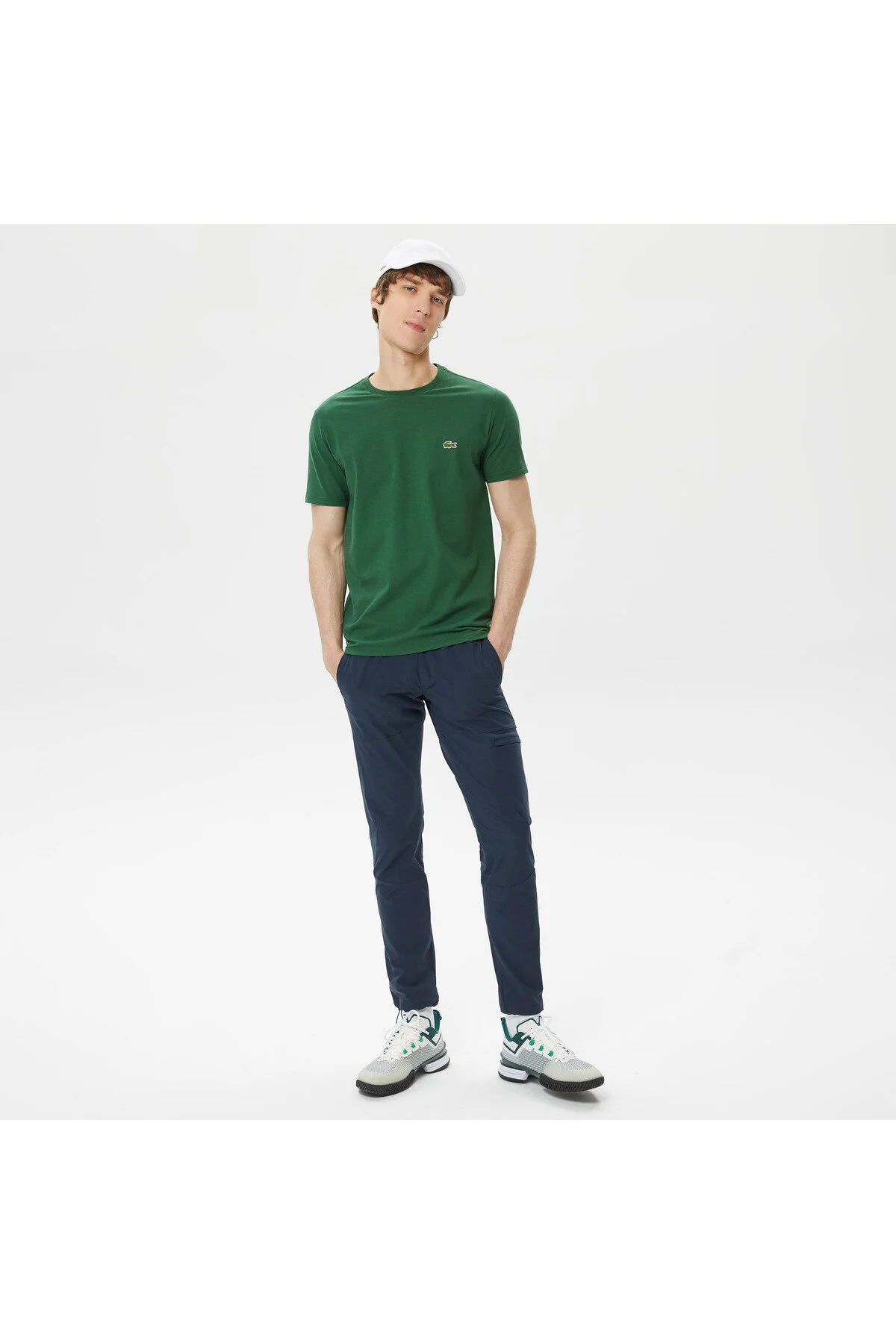 شلوار آبی مردانه باریک و لاگوست Lacoste