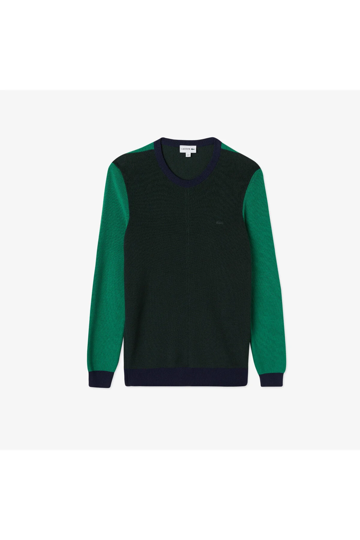 پلیور سبز مردانه دوچرخه سواری آستین بلند و منظم لباس Blok تیره Green Triko لاگوست Lacoste