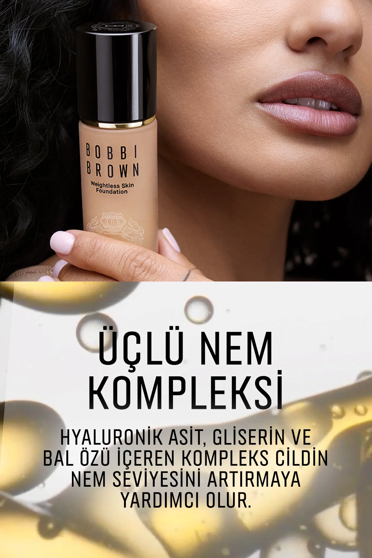 کرم پودر نود بنیاد پوست بی وزنی MINI SPF 15 انتهای طبیعی و مات عسل 13 میل ارتفاع سفر Bobbi Brown