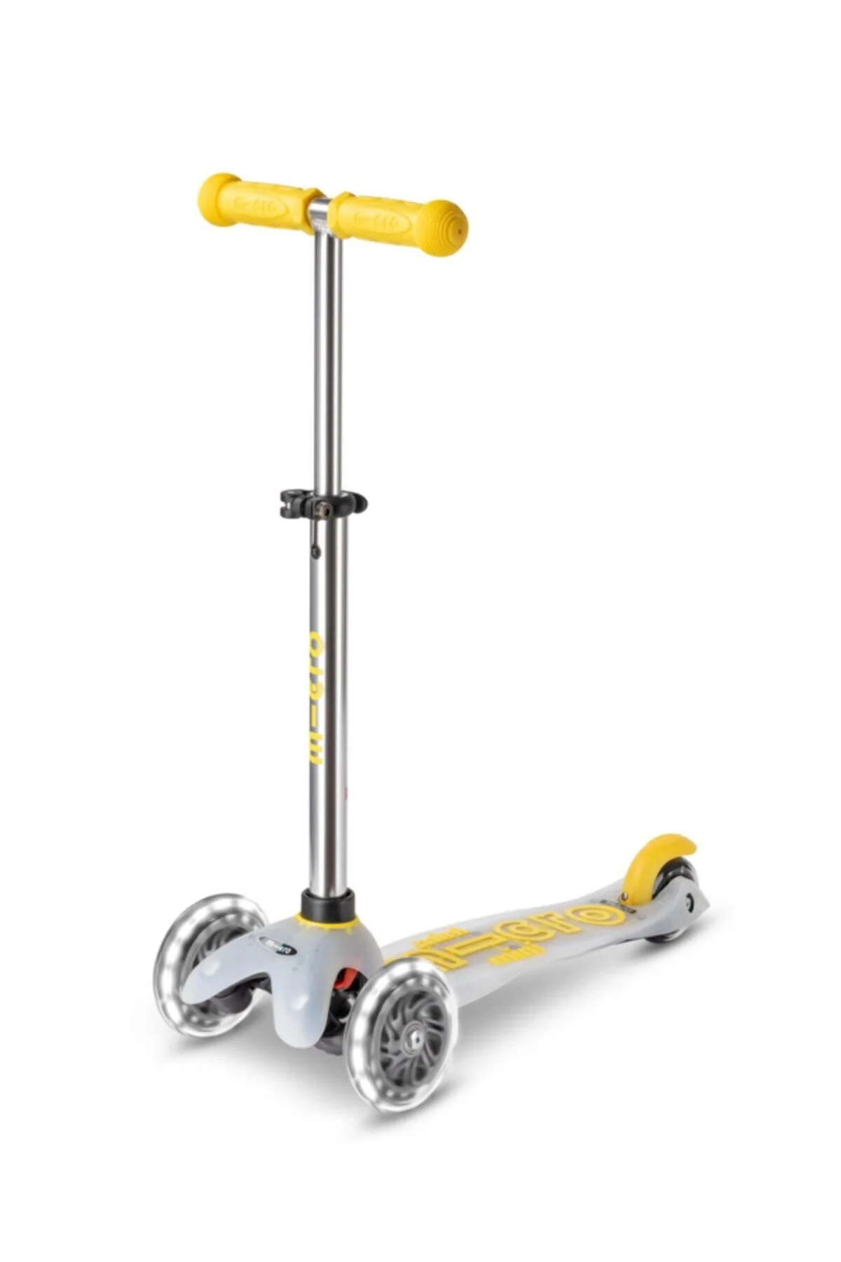 اسکوتر کودکان مردانه و زنانه MINI MICRO SCOOTER DELUXE FLUX LED نئون زرد MCR.MMD205 میکرو Micro Scooter