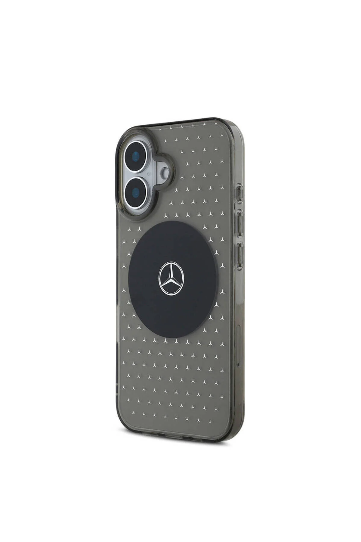 کاور و قاب سازگار با IPHONE 16 مرسدس بنز مجوز MAGSAFE دارای الگوی ستاره مشکی شفاف Mercedes Benz