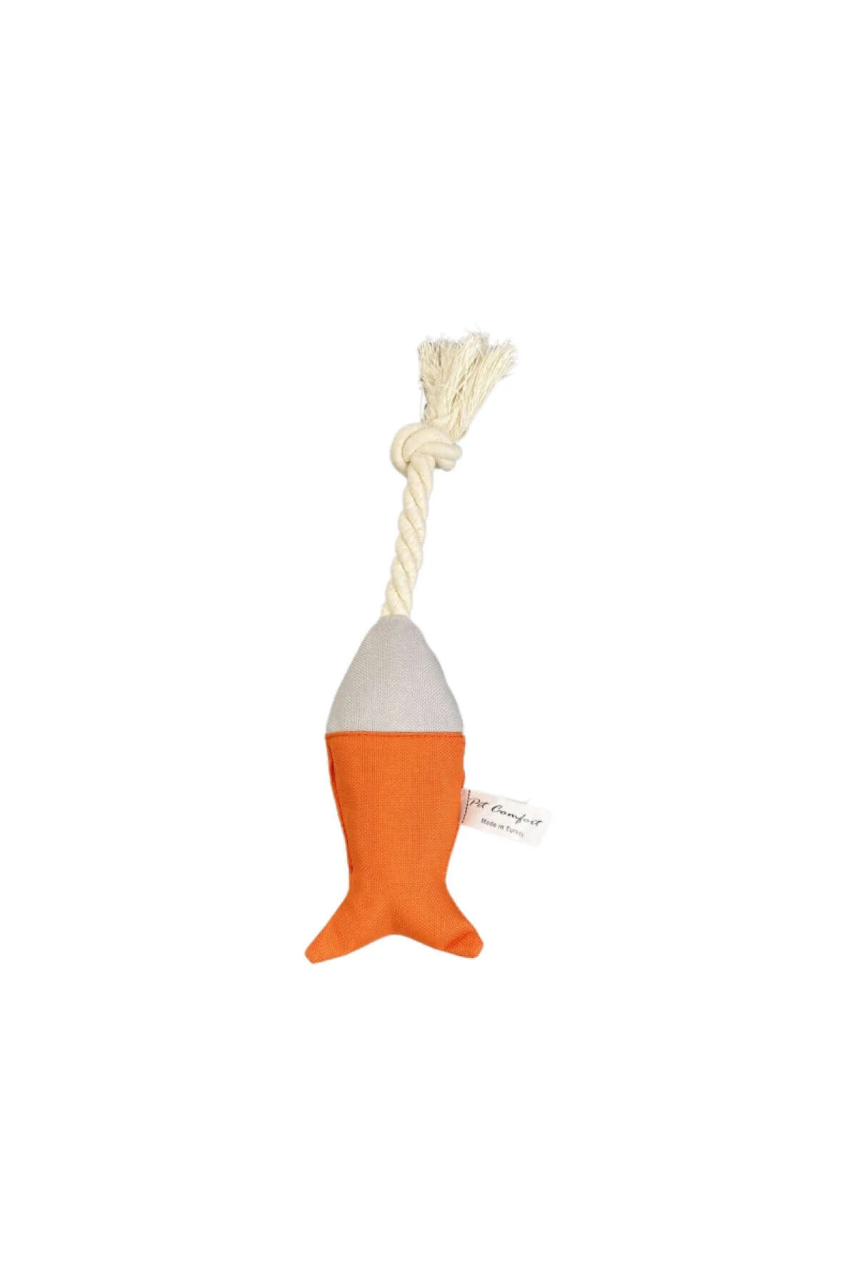 اسباب بازی گربه خاکستری TOY CAT ضد آب ماهی ROPE A.GRI Ø6CM 24CM پت کامفورت Pet Comfort