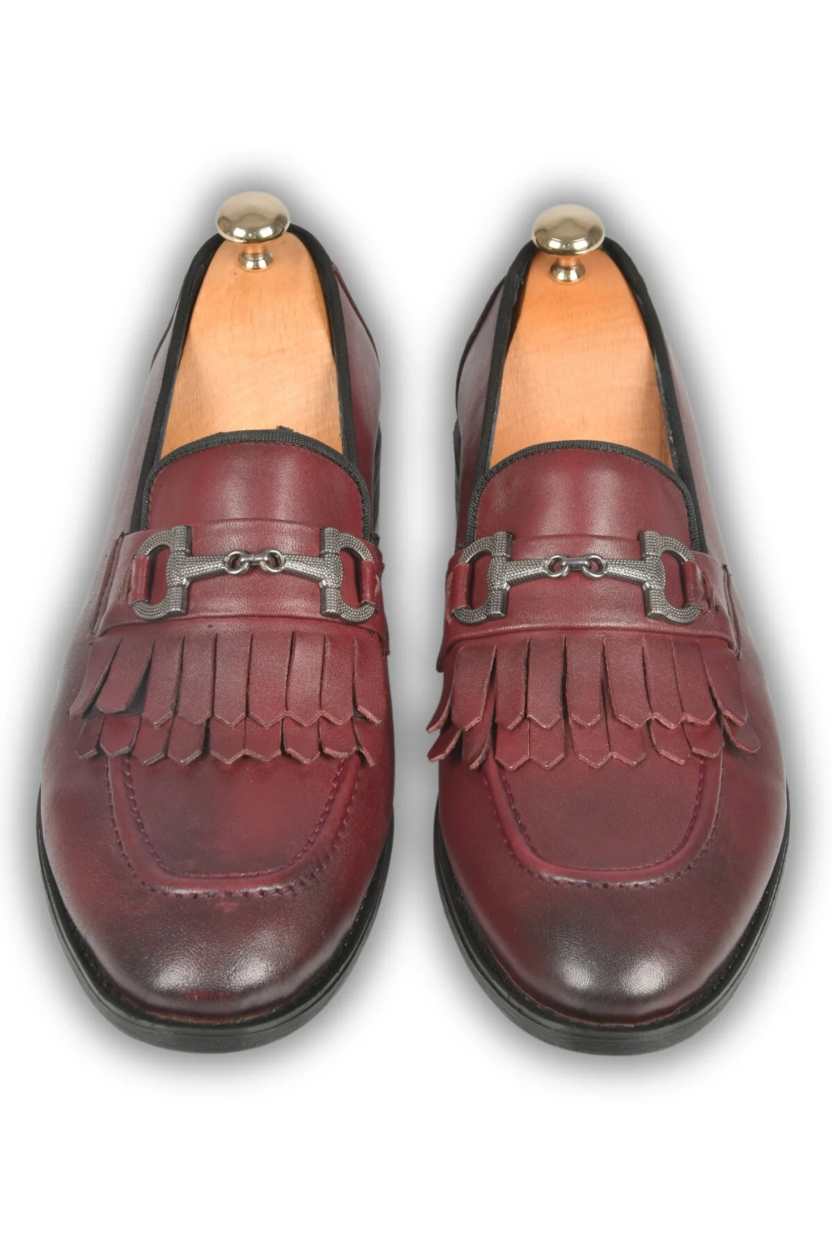 کفش کژوال روزانه قرمز مردانه چرمی مبتنی بر تزریق دسته آهن BORDEAUX 2104493 DeepSea