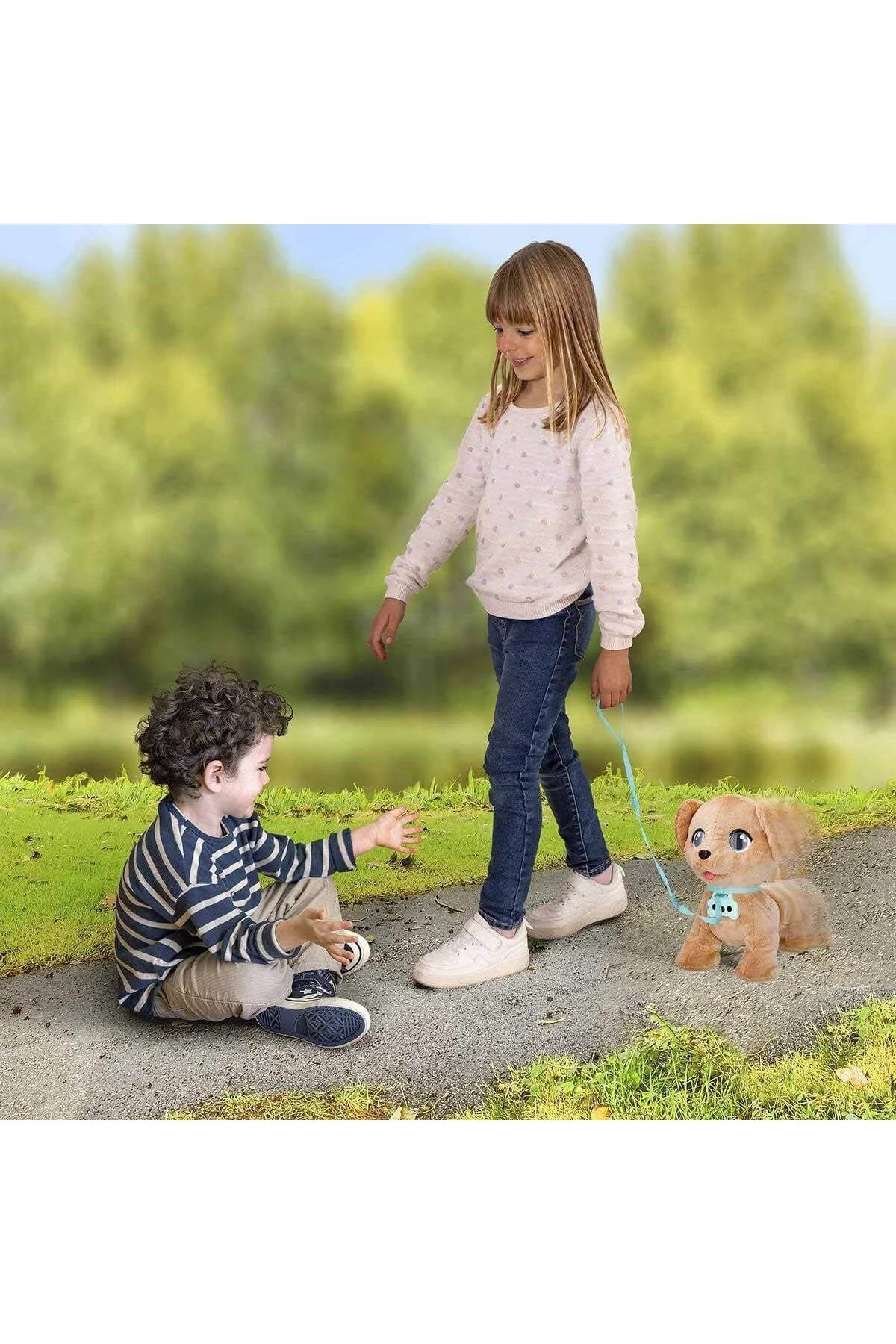 اسباب بازی های پشمی IMC MILO INTERACTIVE PUSH DOG Sunman