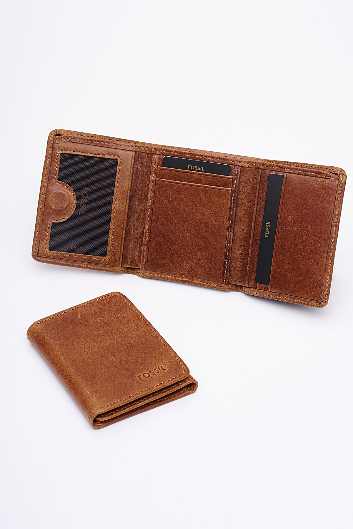 کارت دار چند رنگ مردانه کیف پول نگهدارنده چرمی واقعی 8112 Fossil - Fossil - کارت دار