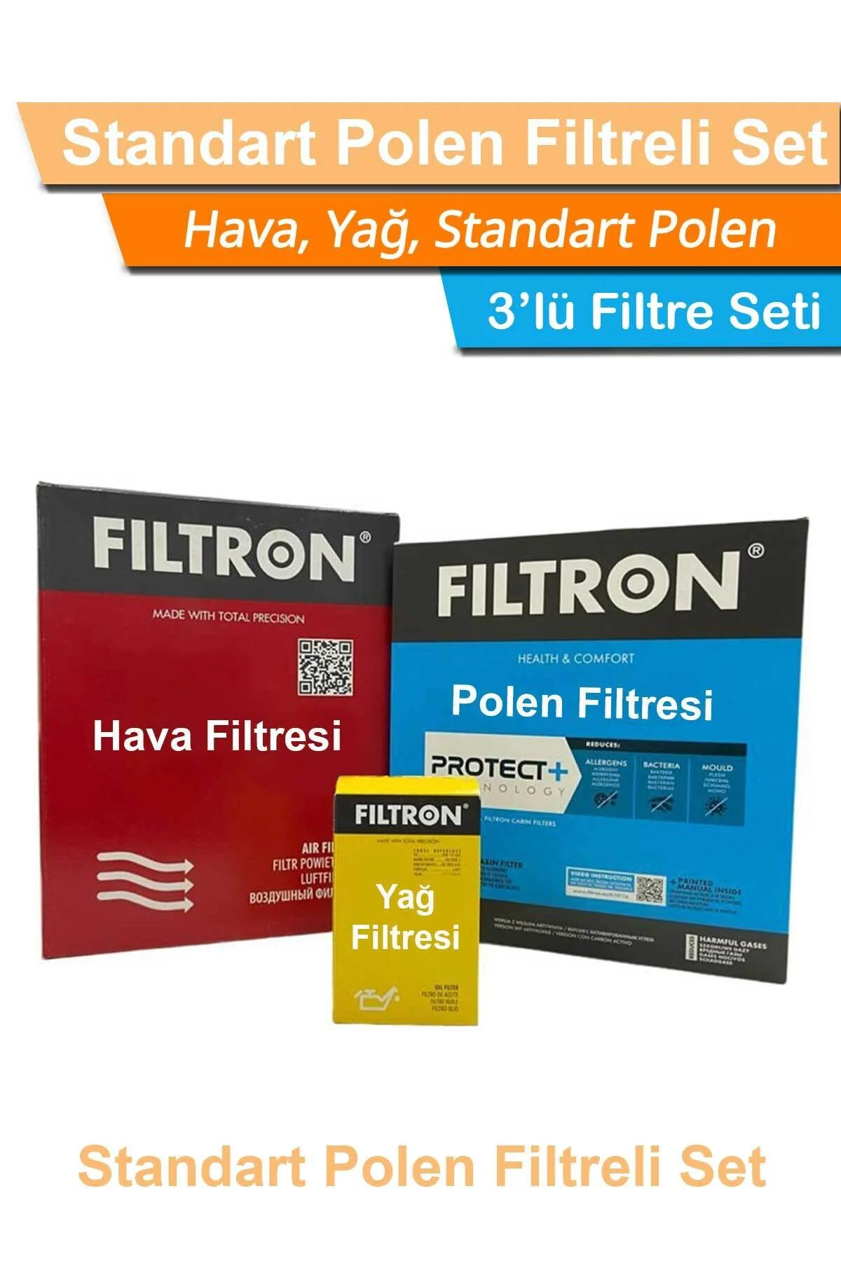 ست فیلتر خودرو مجموعه تعمیر و نگهداری فیلترون BMW سری 1 F40 1.16I بعد از هوا + روغن گرده استاندارد 2020 Filtron