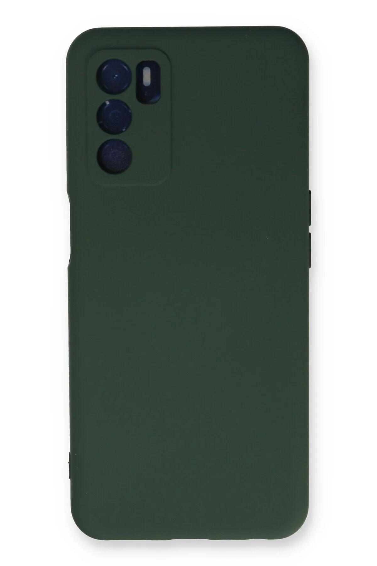 کاور و قاب محافظ سیلیکونی OPPO A55 از جنس مخمل نرم سبز تیره Bilişim Akademi