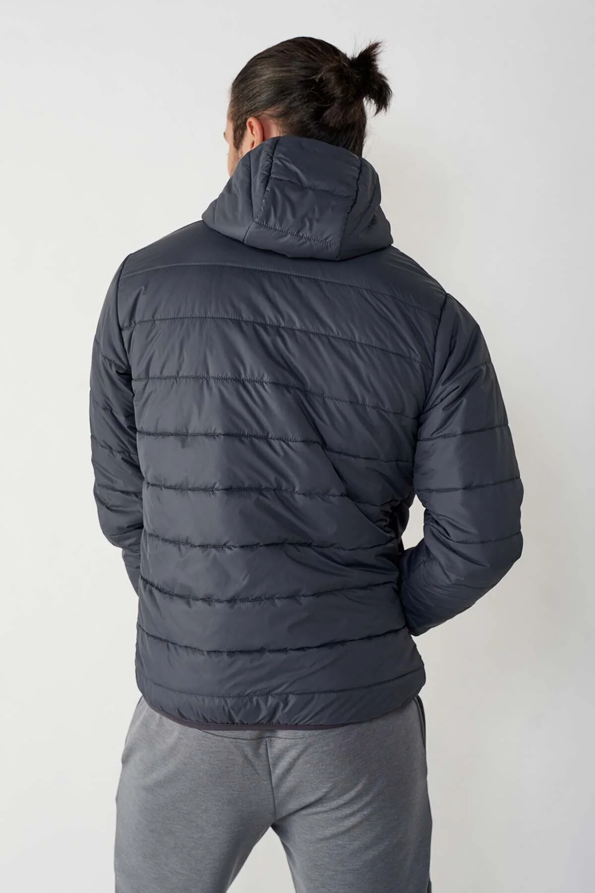 کاپشن خاکستری مردانه کت هومل اورجینال hummel