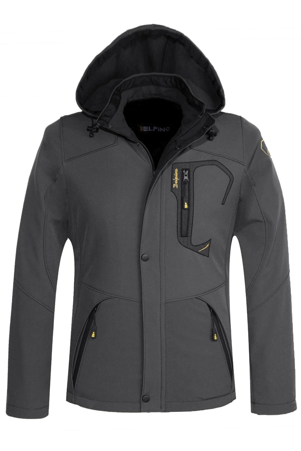 کاپشن کت مردانه خز SOFTSHELL ضد آب و باد Delpino