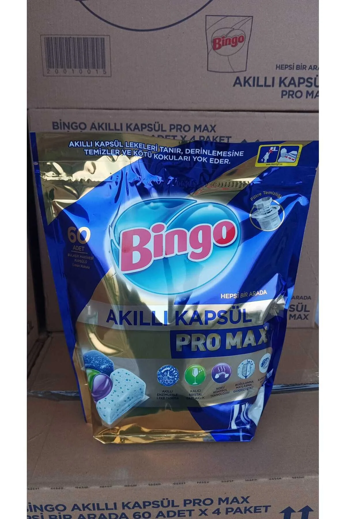 قرص و پودر ماشین ظرفشویی آلوده؟ 60 لی؟ کپسول هوشمند Bingo