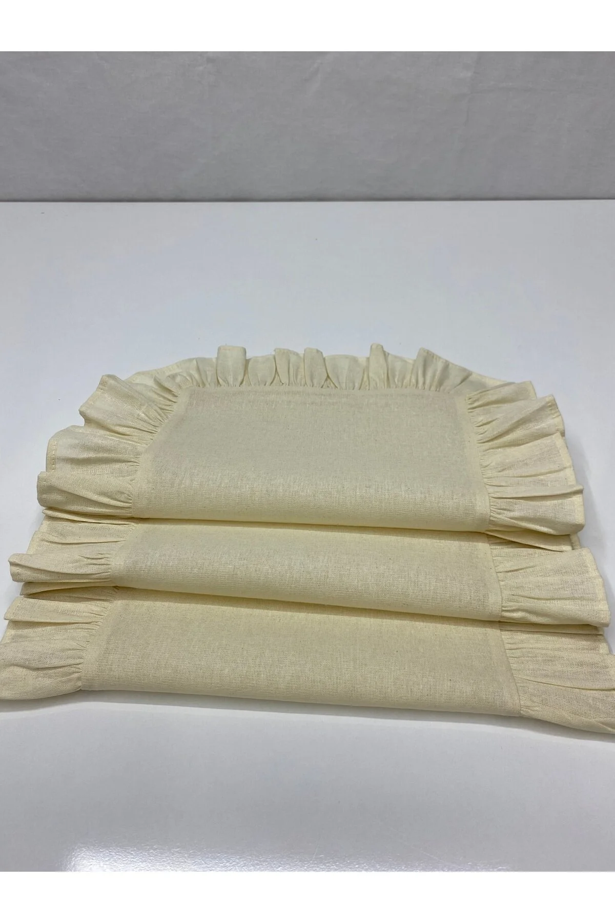 رانر و زیر بشقابی نود 100 ٪ کتانی خام پنبه 4 آمریكایی Supla Rectangle 35X45 سانتی متر  LILYUM