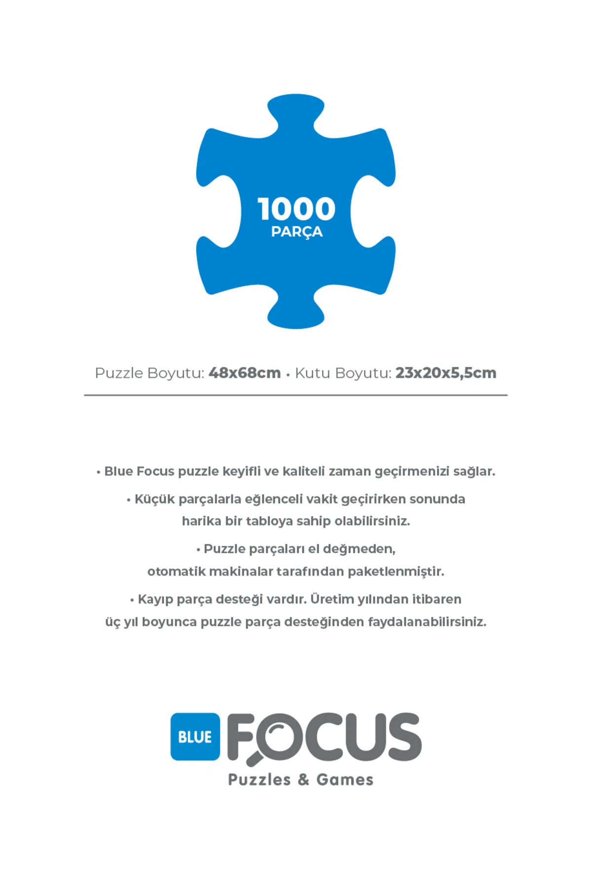 پازل 2 1000 تکه ایاصوفیه و هالستات Blue Focus