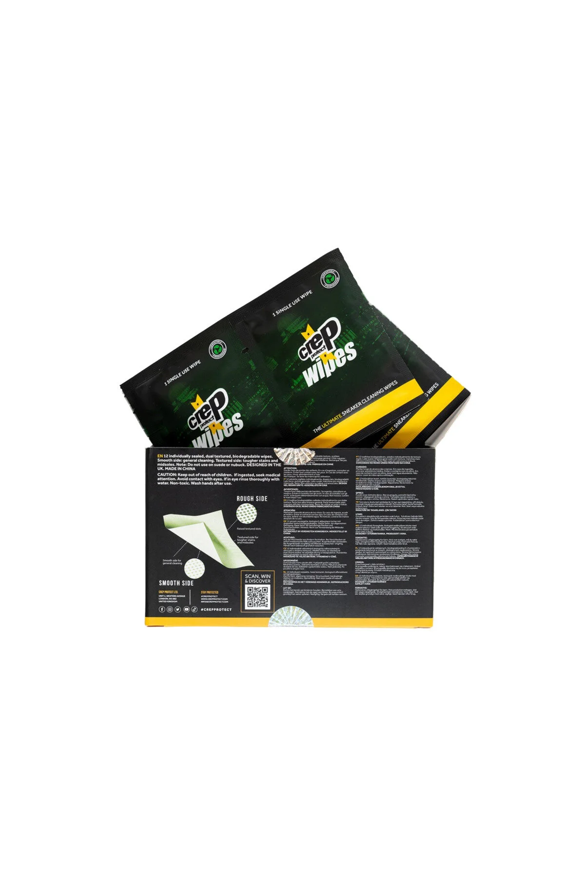 مراقبت کفش پاک کننده دستمال مرطوب پاکسازی درمانی قابل بازیافت CREP PROTECT