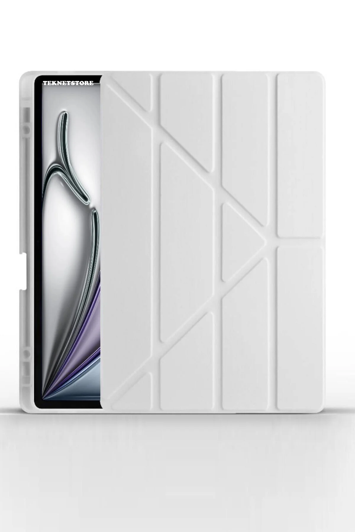 کاور تبلت قاب IPAD AIR 11 اینچی M3 M2 10.9 با محفظه شارژ قلم پایه حالت خواب TEKNETSTORE