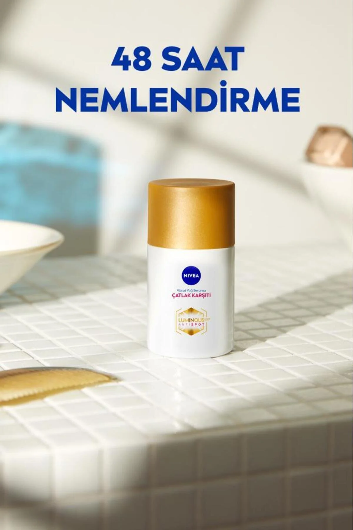 NIVEA ضدترک لومینوس630، سرم چربی بدن 100 میلی لیتر، تنظیم کننده رنگ پوست، مرطوب کننده 48 ساعته