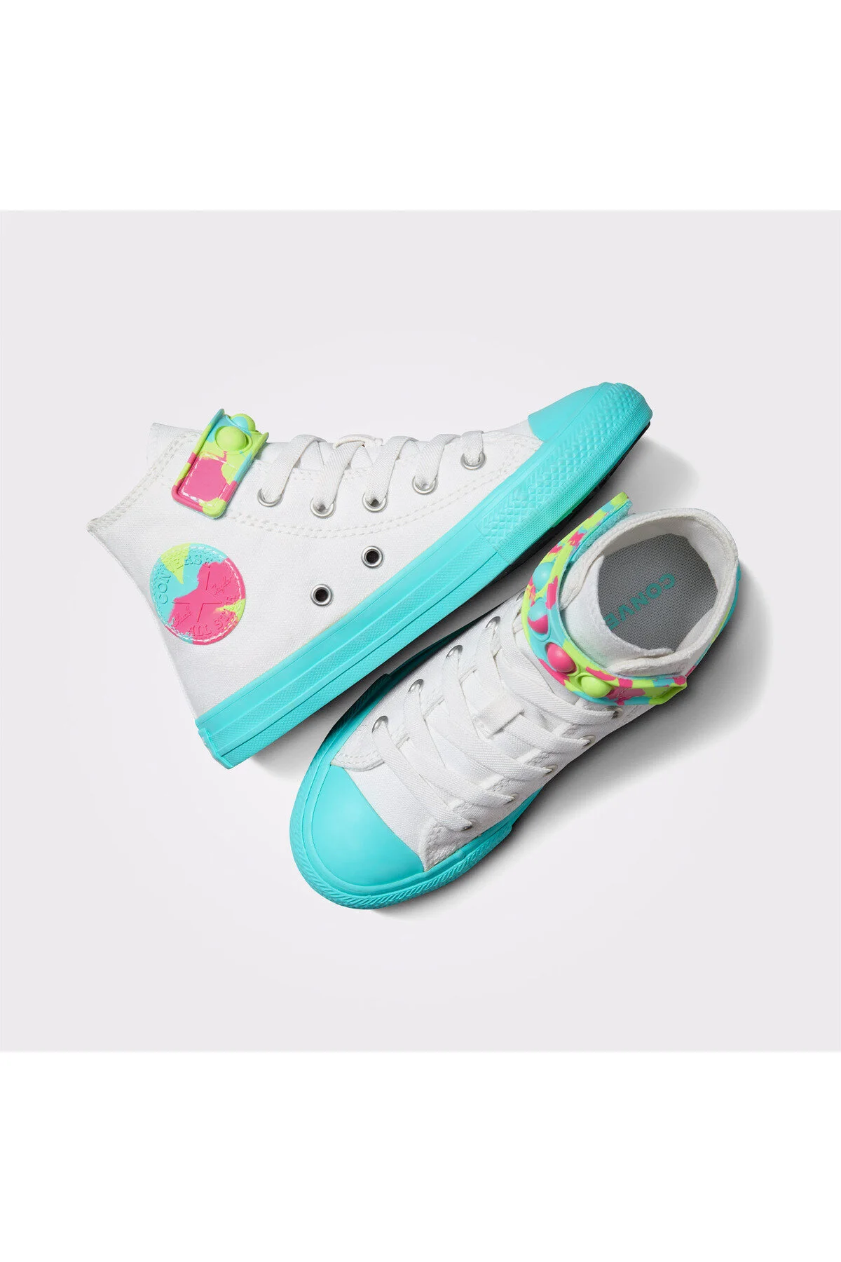 کفش دخترانه پسرانه یونیسکس چاک تیلور همه ستاره ورزشی سفید کانورس Converse
